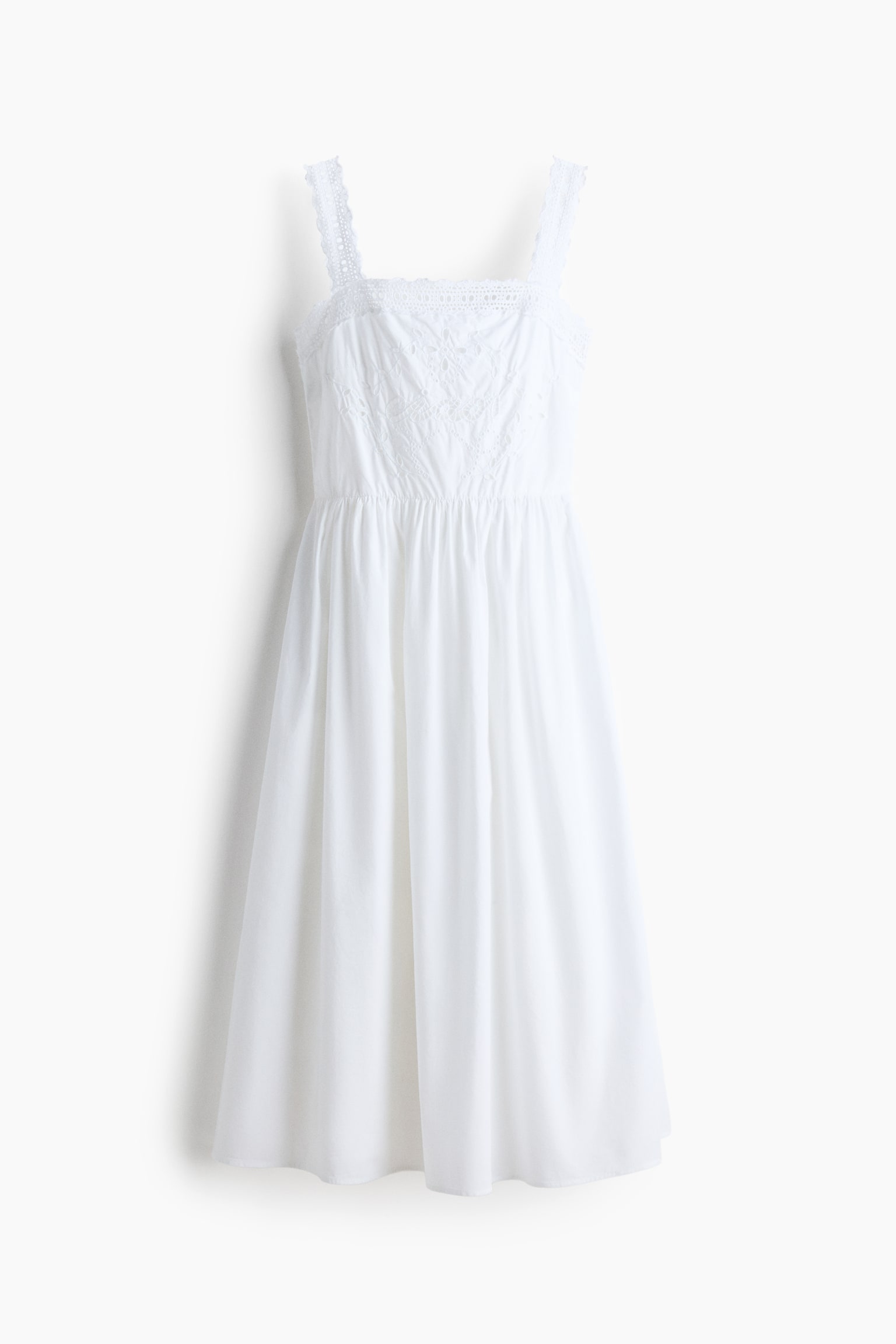Broderie anglaise cotton dress - 2
