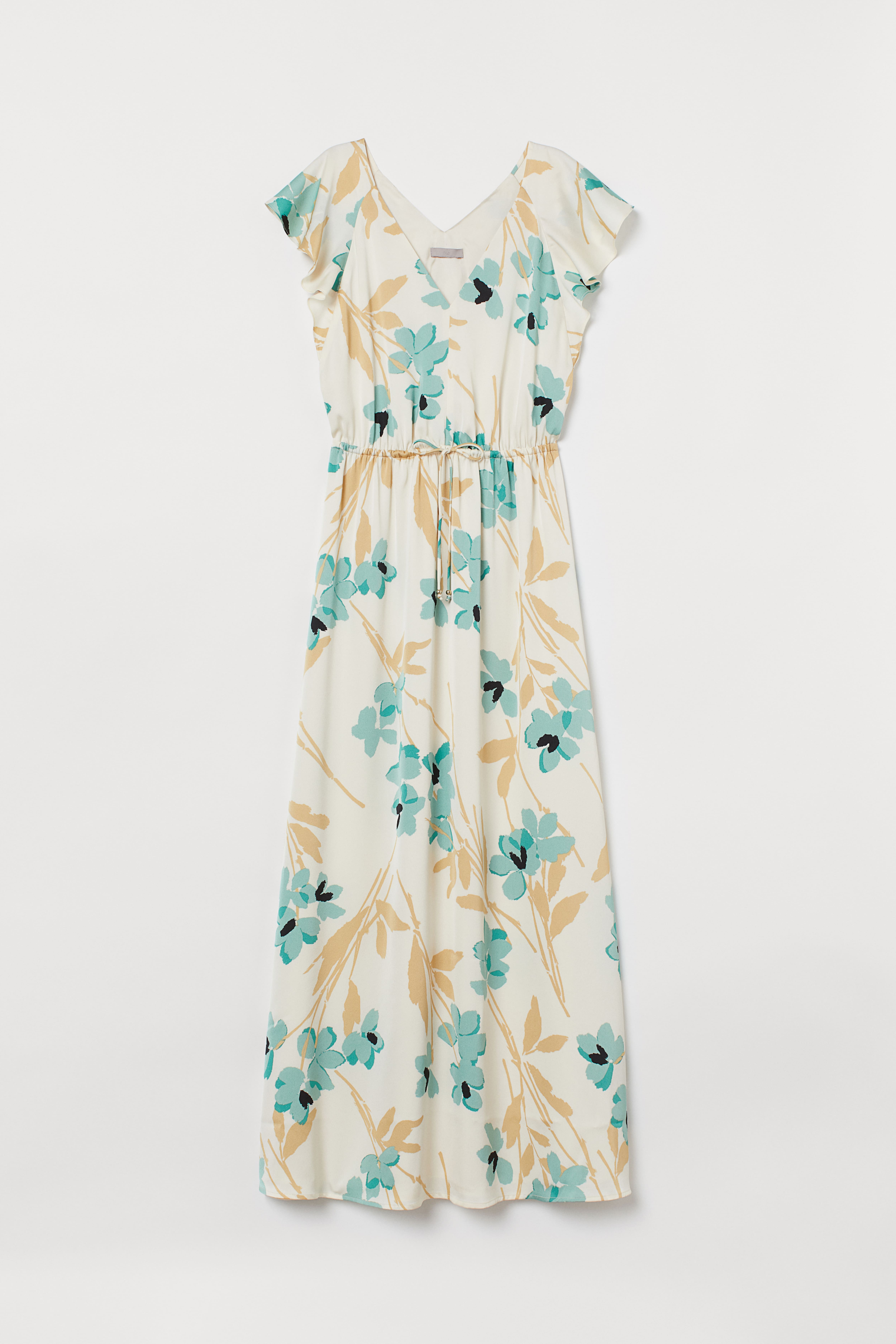 H and m floral maxi dress hotsell