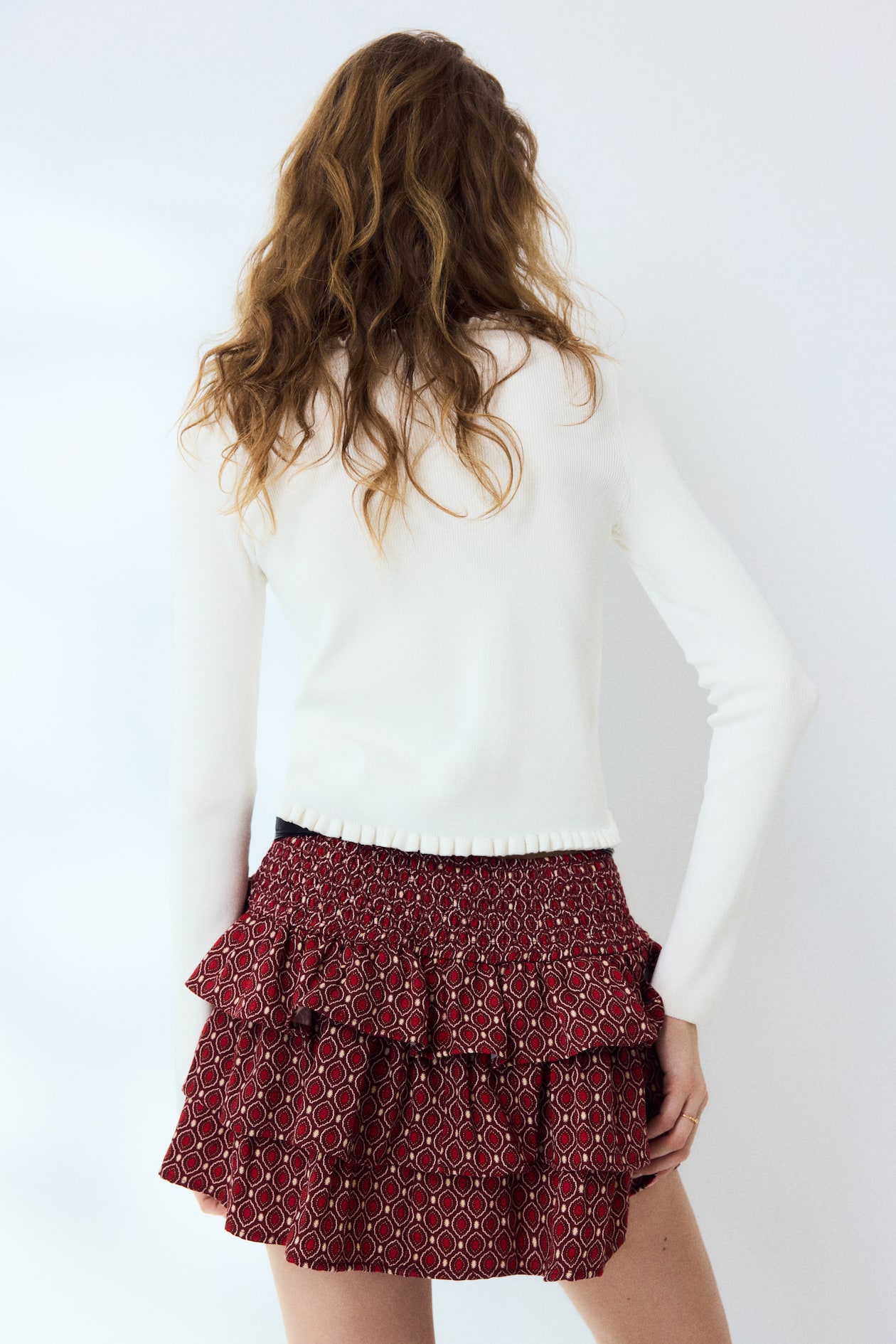 Ruffle-Trimmed Cardigan - image 3