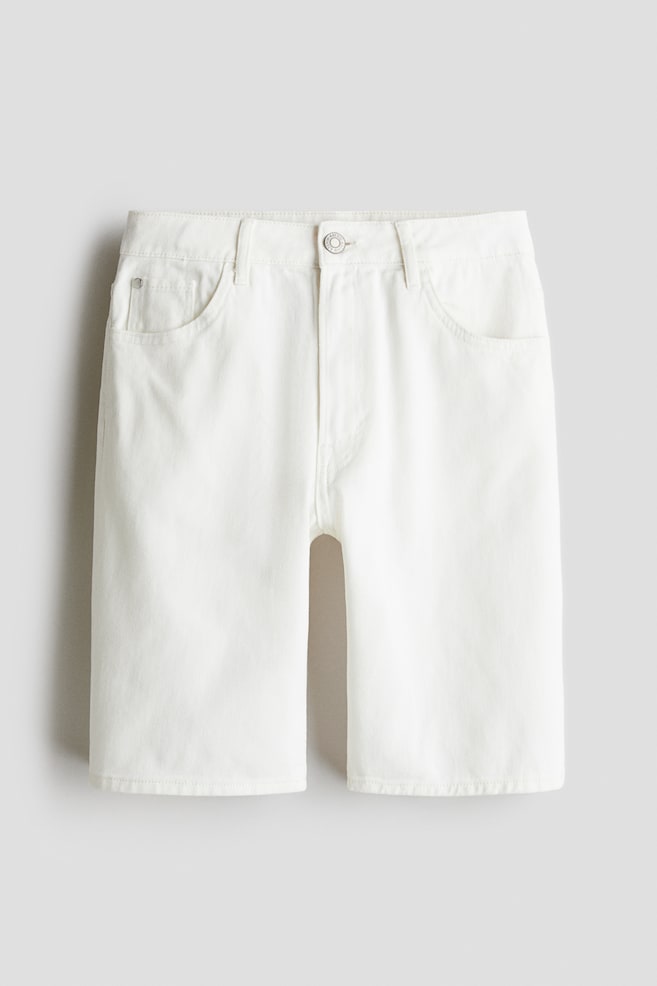 Jeansshort Loose fit - Wit/Licht denimblauw/Licht denimblauw/Denimblauw/Licht denimblauw - 1