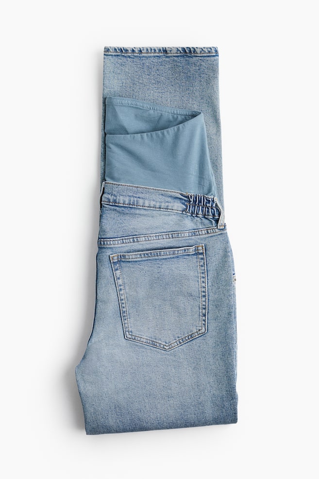 MAMA Straight High Jeans - Lys denimblå/Medium denimblå - 5