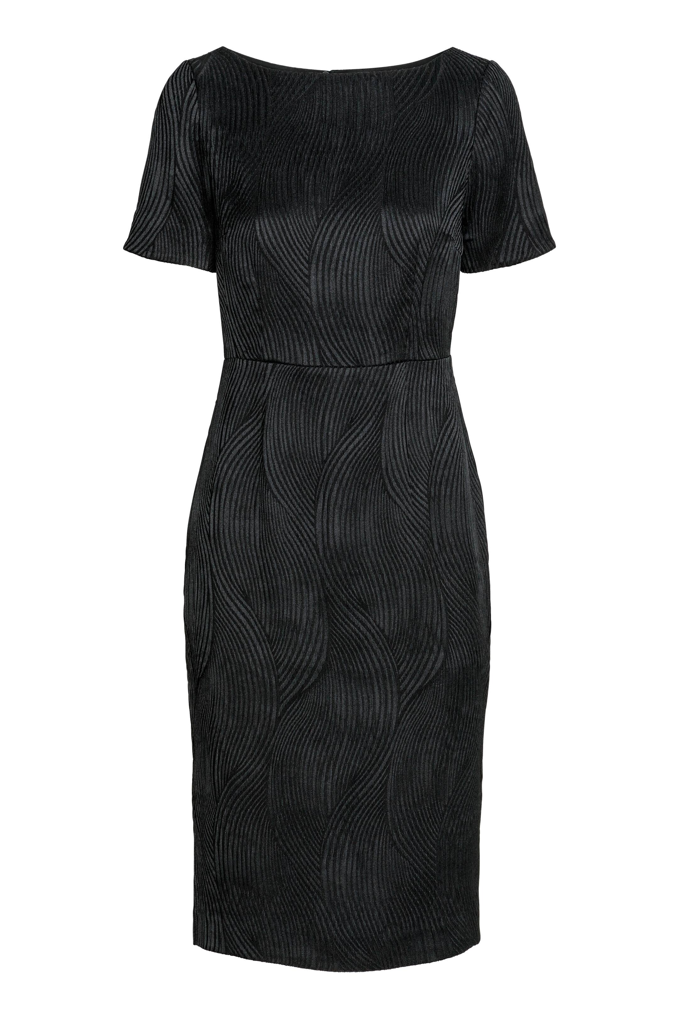 View larger image: Jacquard-weave dress - Black - Ladies | H&M GB 1