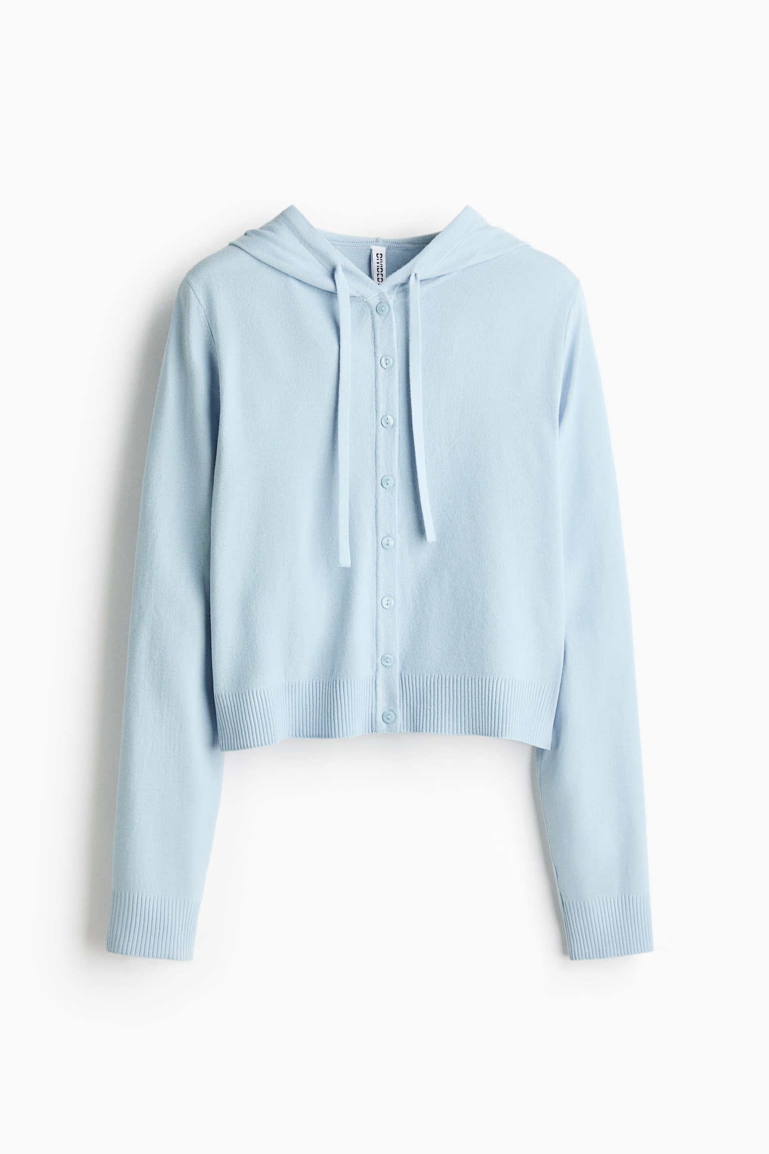 Женский кардиган H&M Hooded, цвет: Светлый синий — фото 1