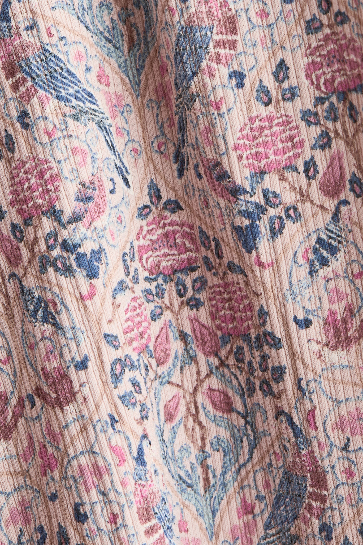 Детский топ H&M Patterned Cotton Top, цвет: Пыльный розовый — фото 5