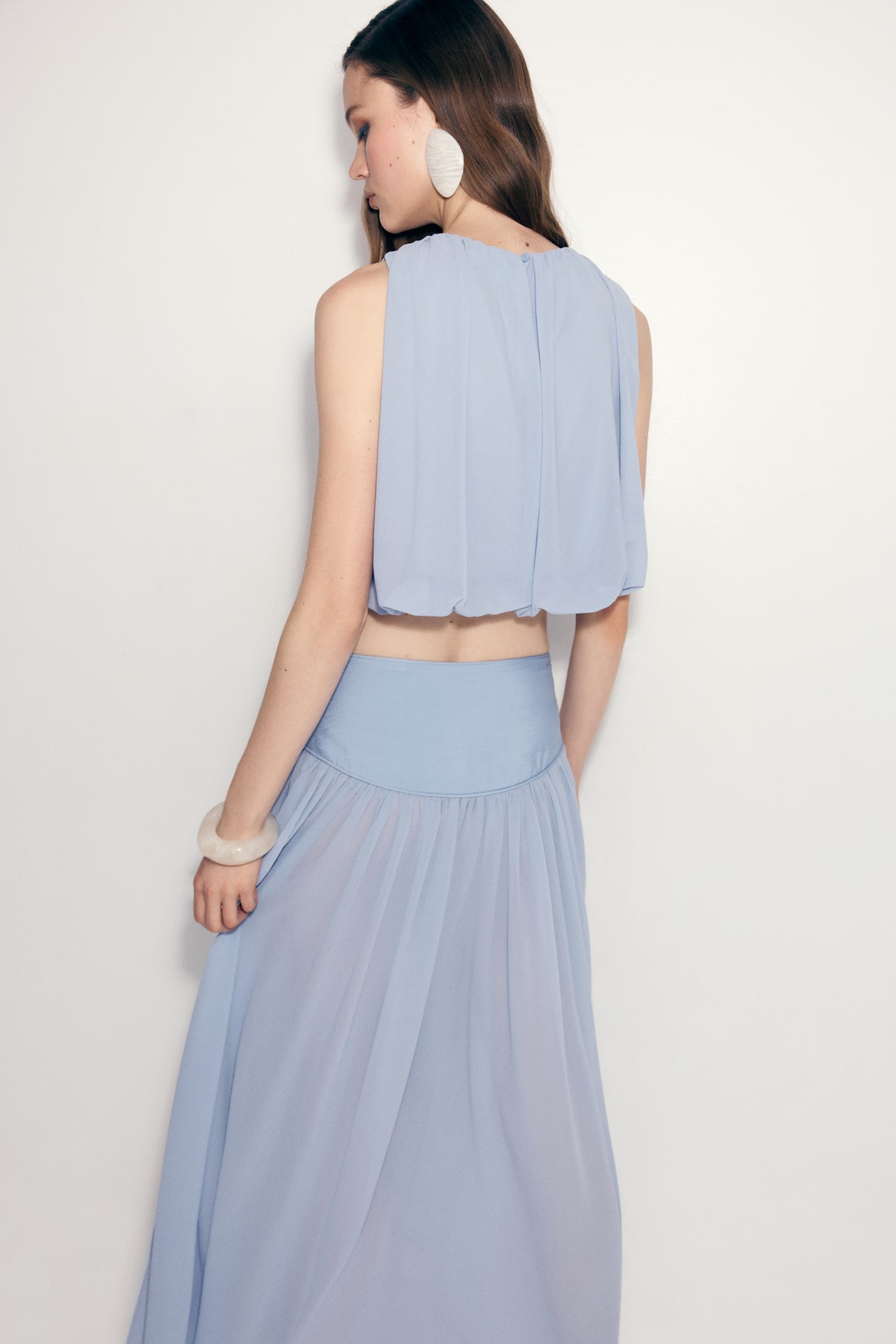 Draped Bubble-Hem Top - image 2