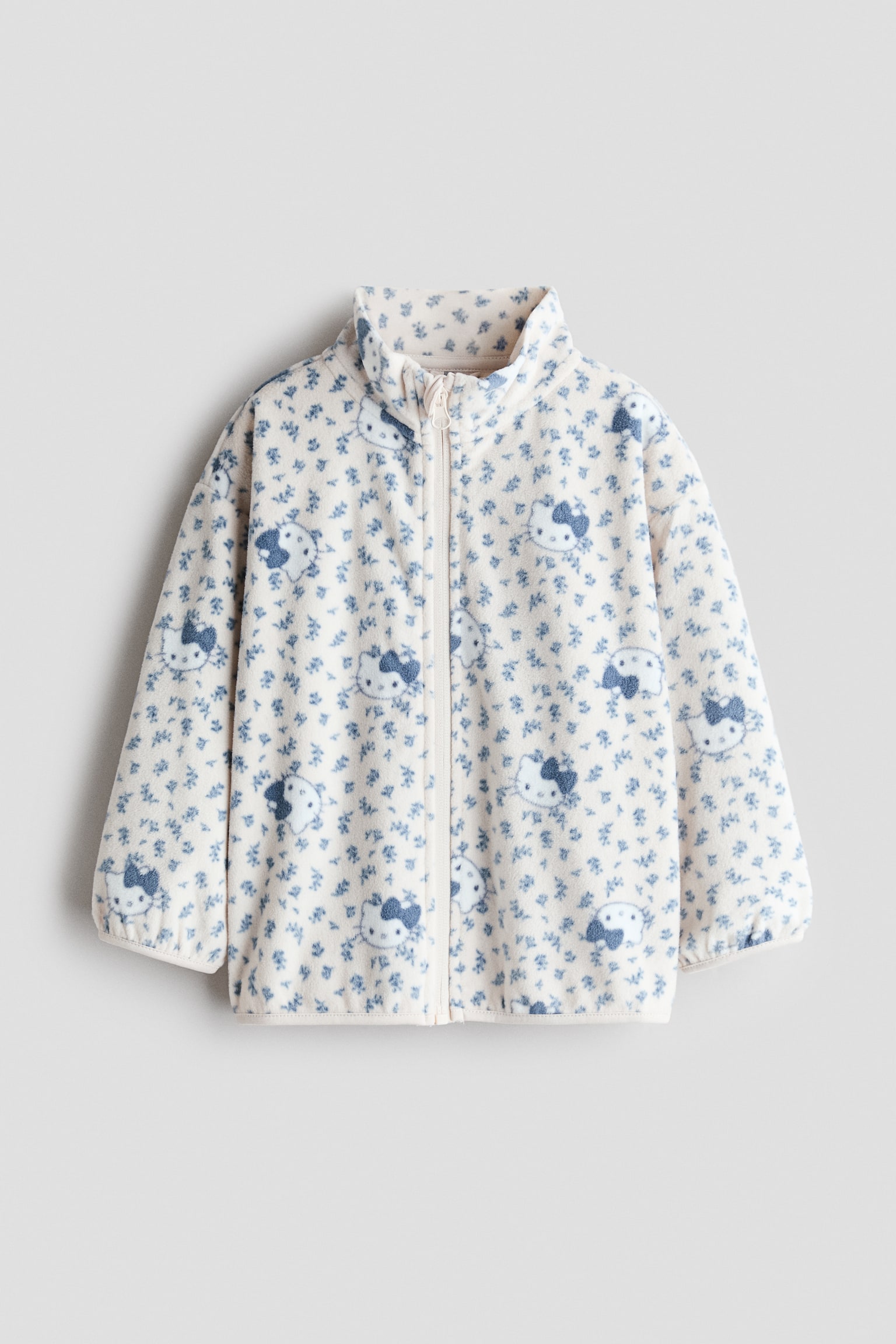 Printed fleece jacket - Cream/Hello Kitty - 1