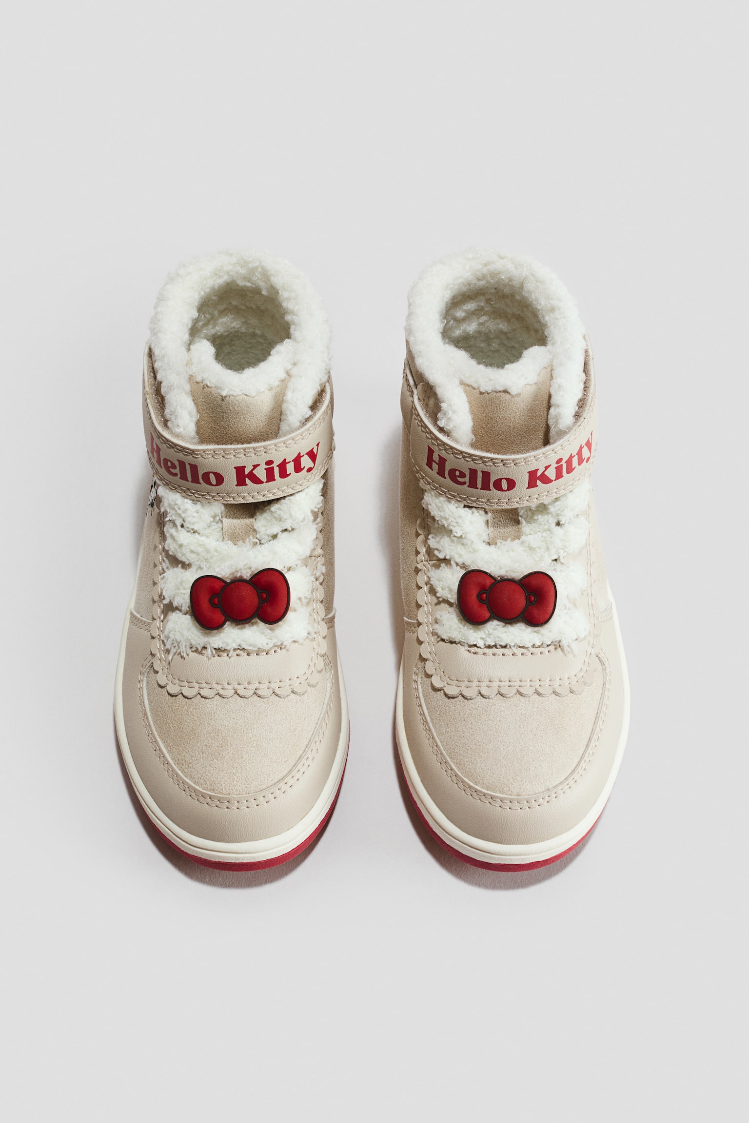 Tenis altos con forro cálido - Beige/Hello Kitty - 2