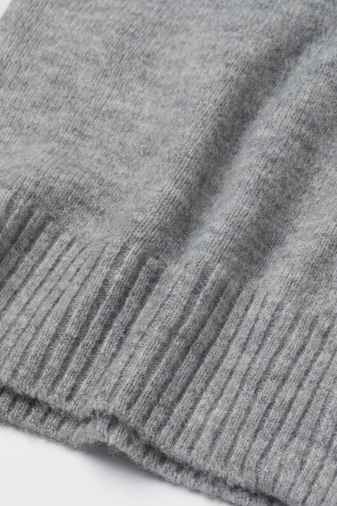 Knitted cardigan - Grey marl/Dark grey marl - 2