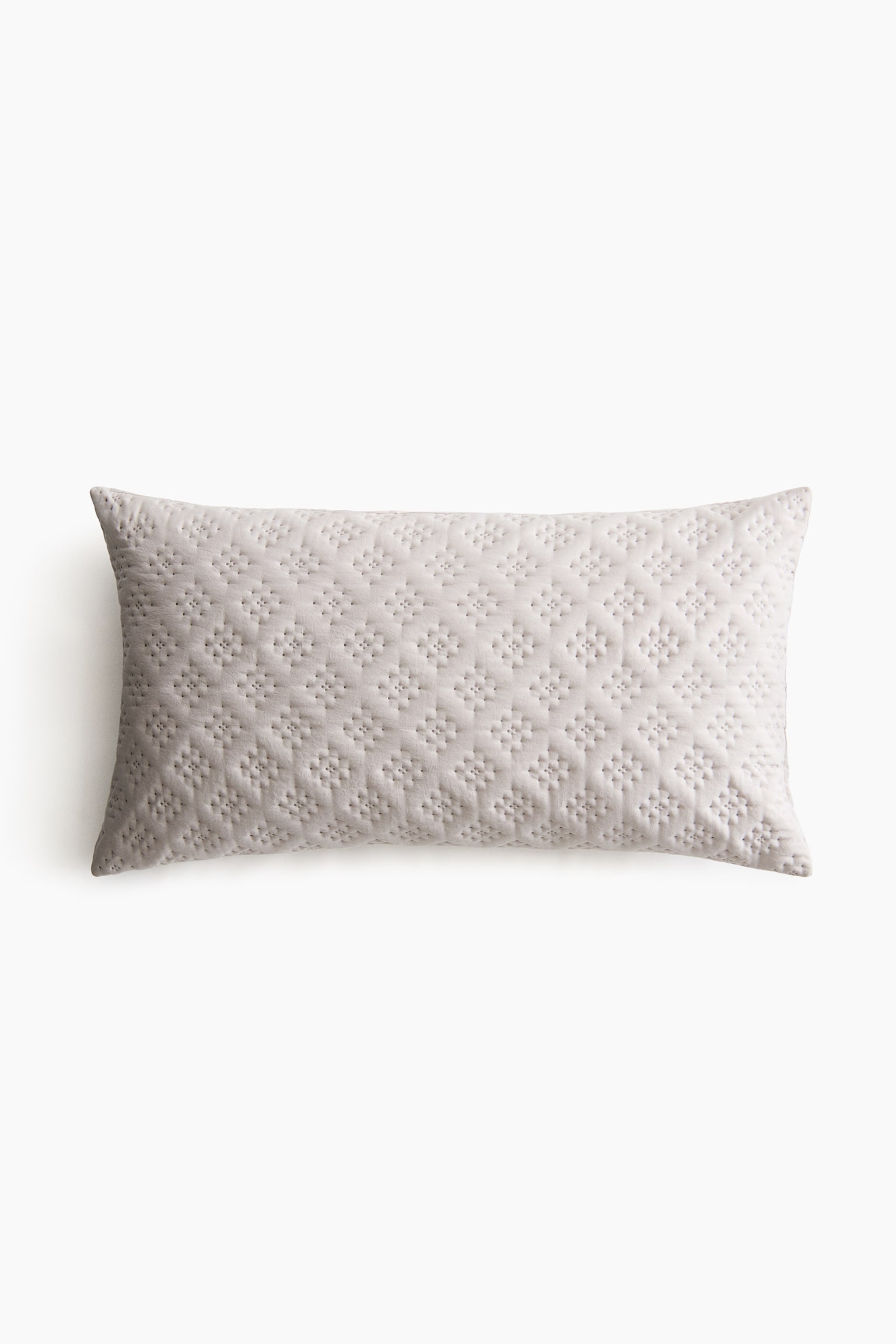 Housse de coussin matelassée - Grège clair/Beige