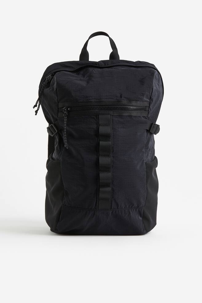 Packable outdoor backpack - Black/Dark green - 1