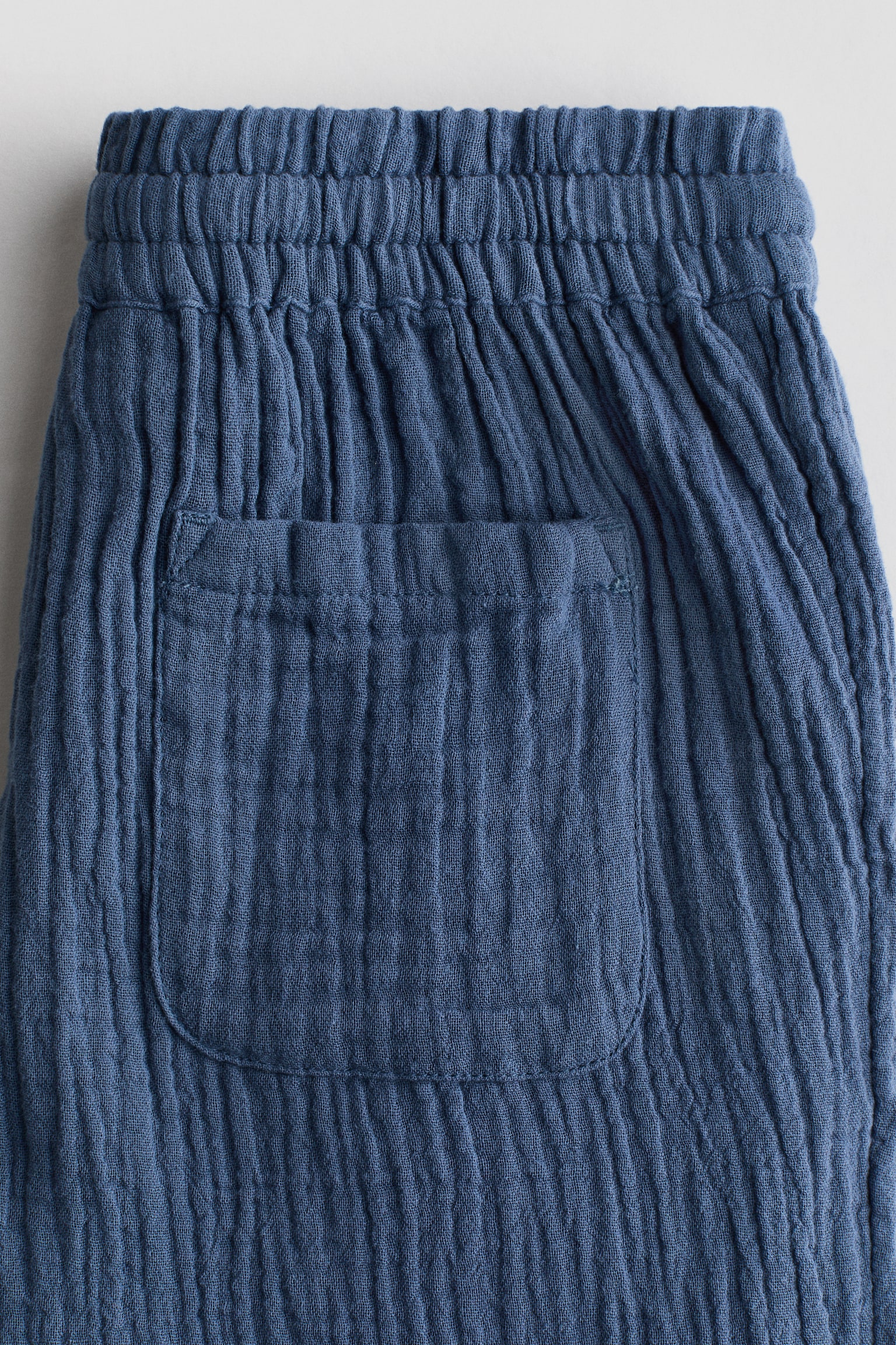 Joggpants aus Baumwollmusselin - Marineblau - 2