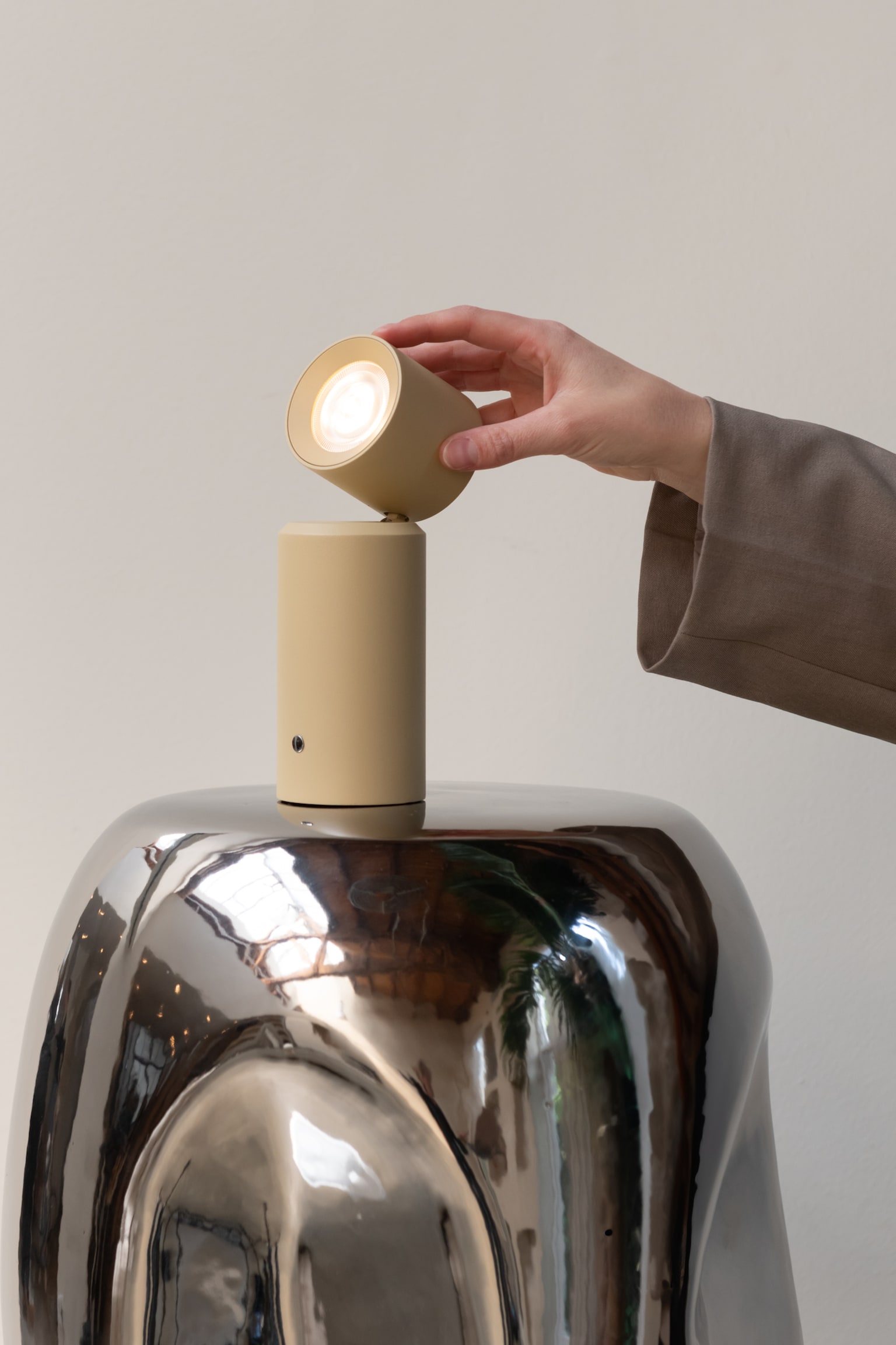 Milan Tischlampe - Beige/Bordeaux/Schwarz - 8