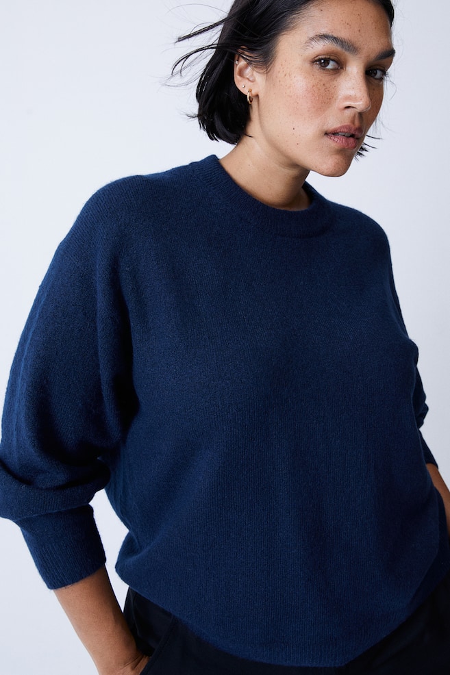 Knitted jumper - Navy blue/Black/Cream/Dark grey marl/dc/dc - 1