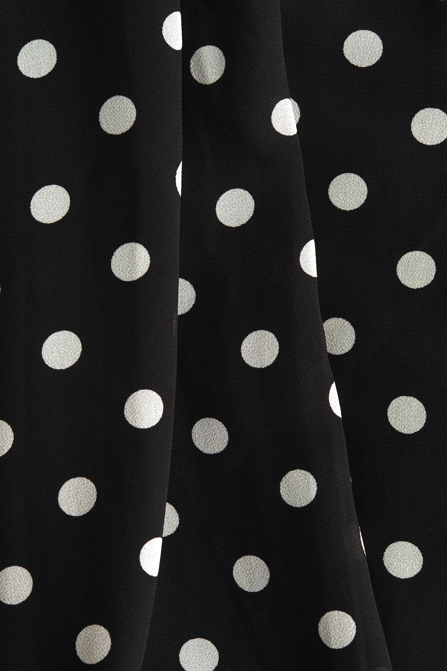 Scarf-collar top - Black/Spotted/Black/Spotted/Plum purple - 5