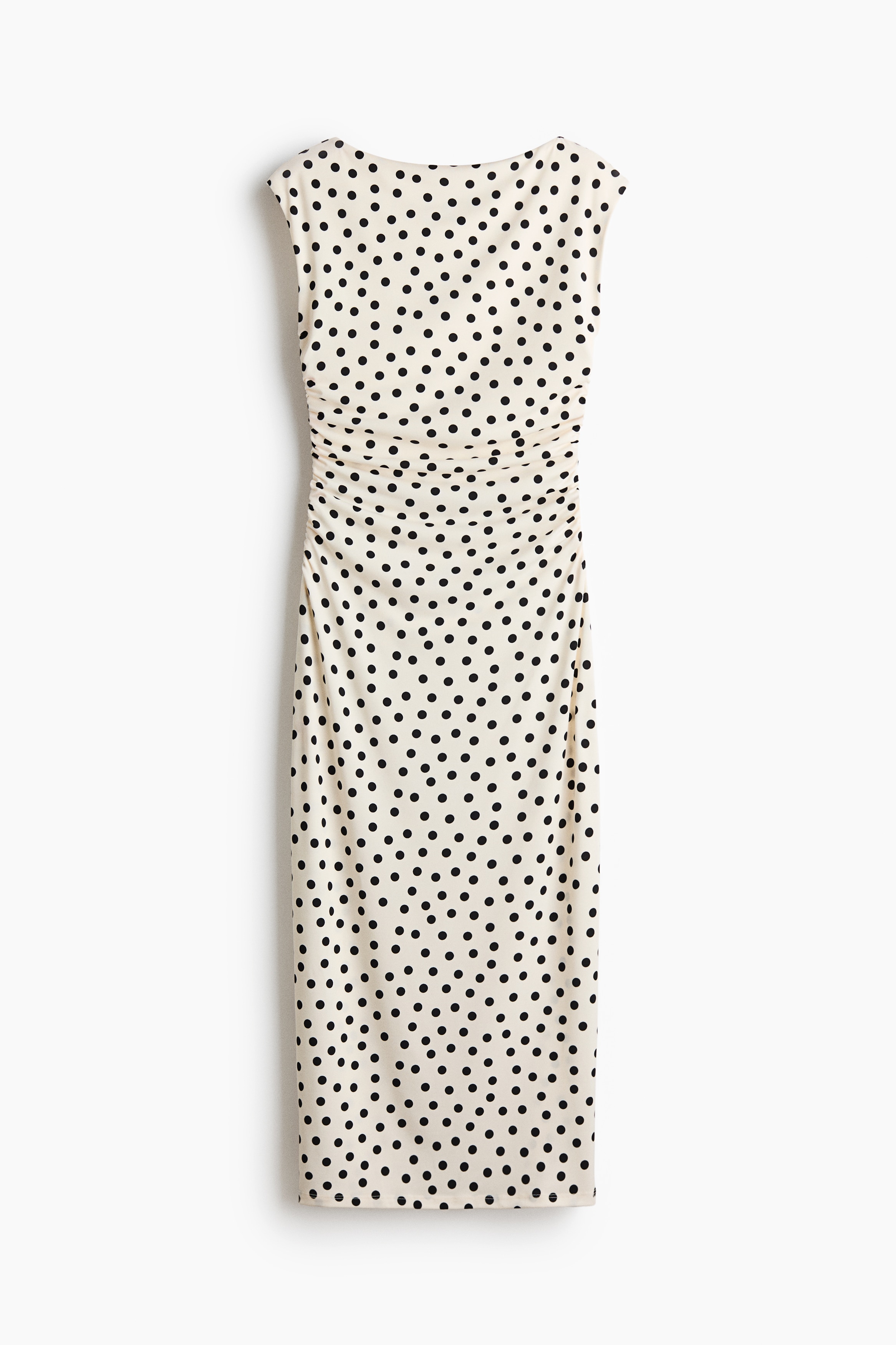 Kleid mit Kappenärmeln - Cremefarben/Polka Dots/Schwarz/Cremefarben/Zebraprint/Senfgelb/Dunkelbraun/Dunkelbraun/Schwarz/Gepunktet