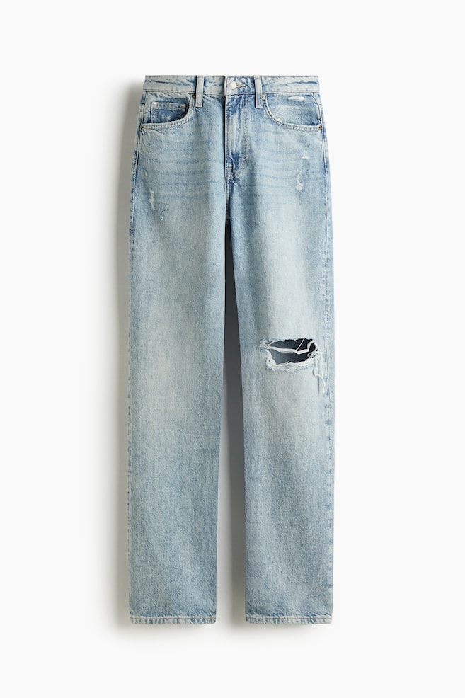 Straight High Jeans - Light denim blue - 1