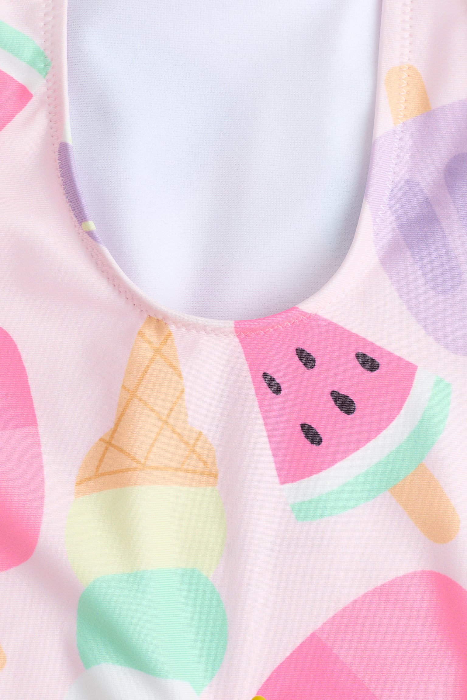 Printed swimsuit-Light pink/Ice cream - 3
