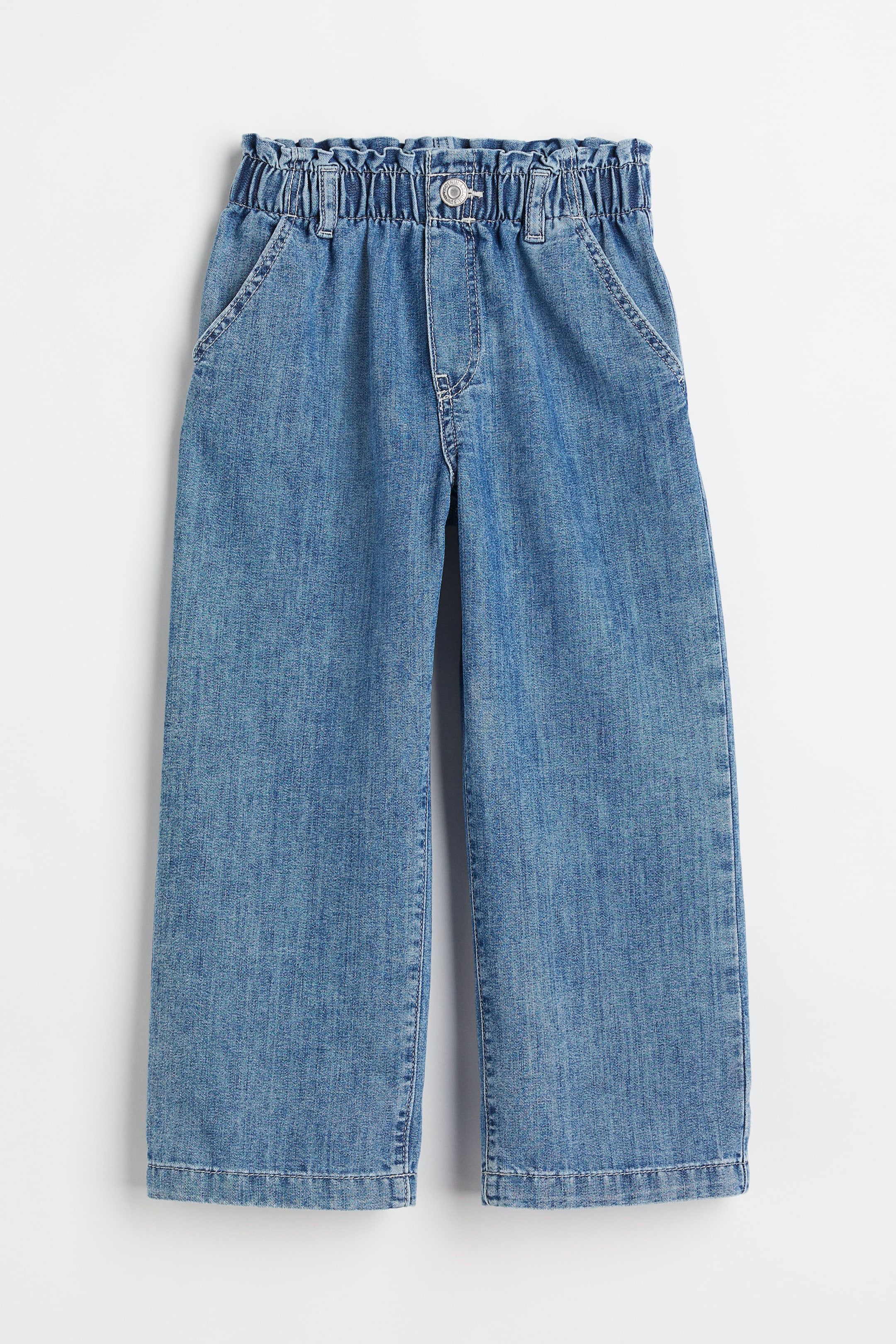 Wide Fit Ankle Jeans - Denim blue - Kids | H&M US