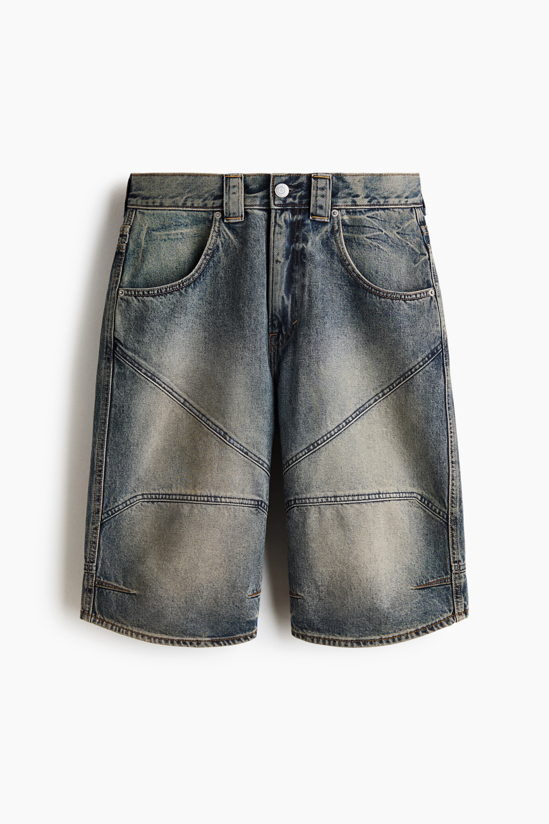 Super-Baggy Denim Shorts