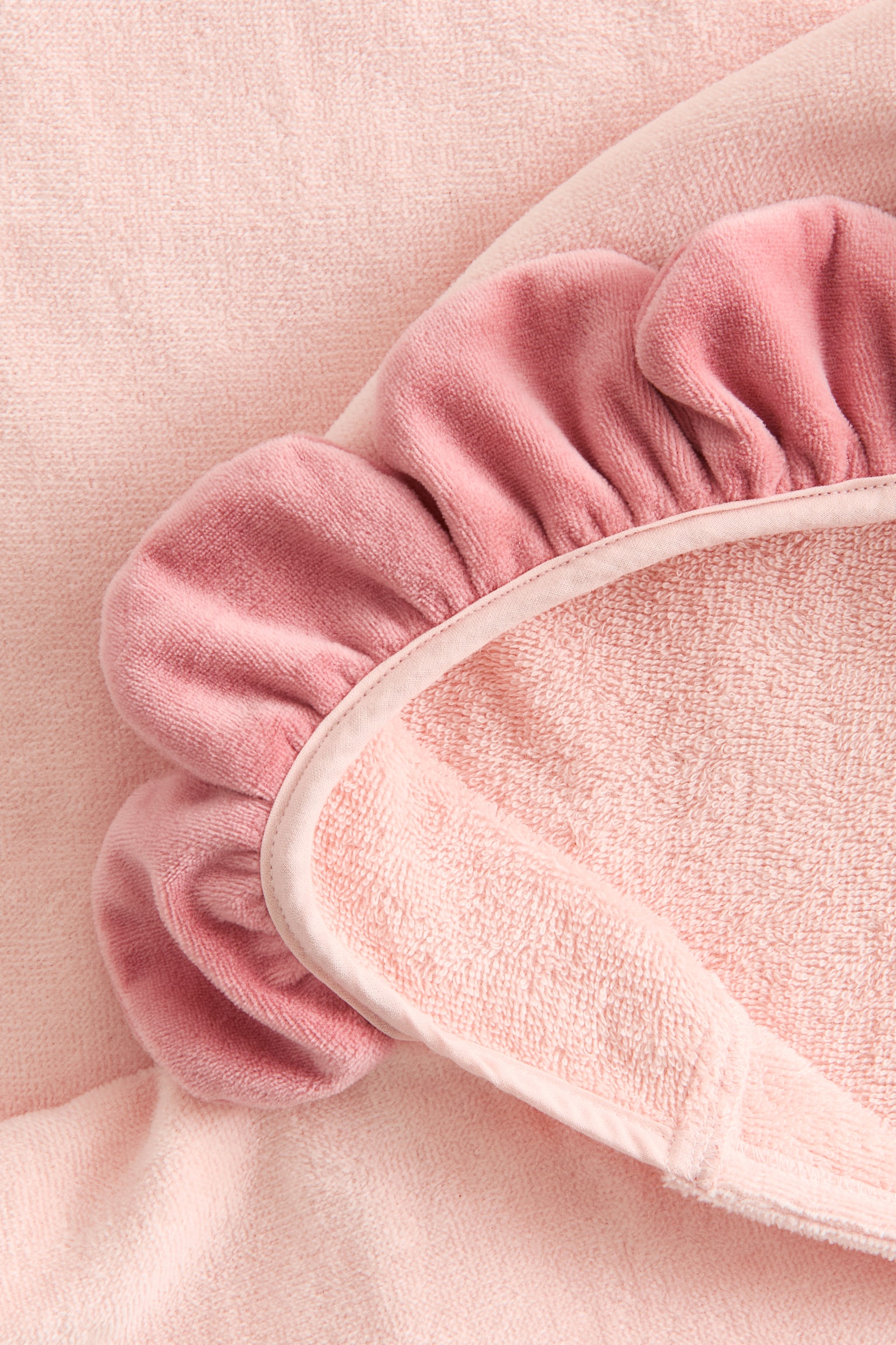 Baby towel cape - Light pink/Flower/Brown/Bear/Light green/Crocodile - 3