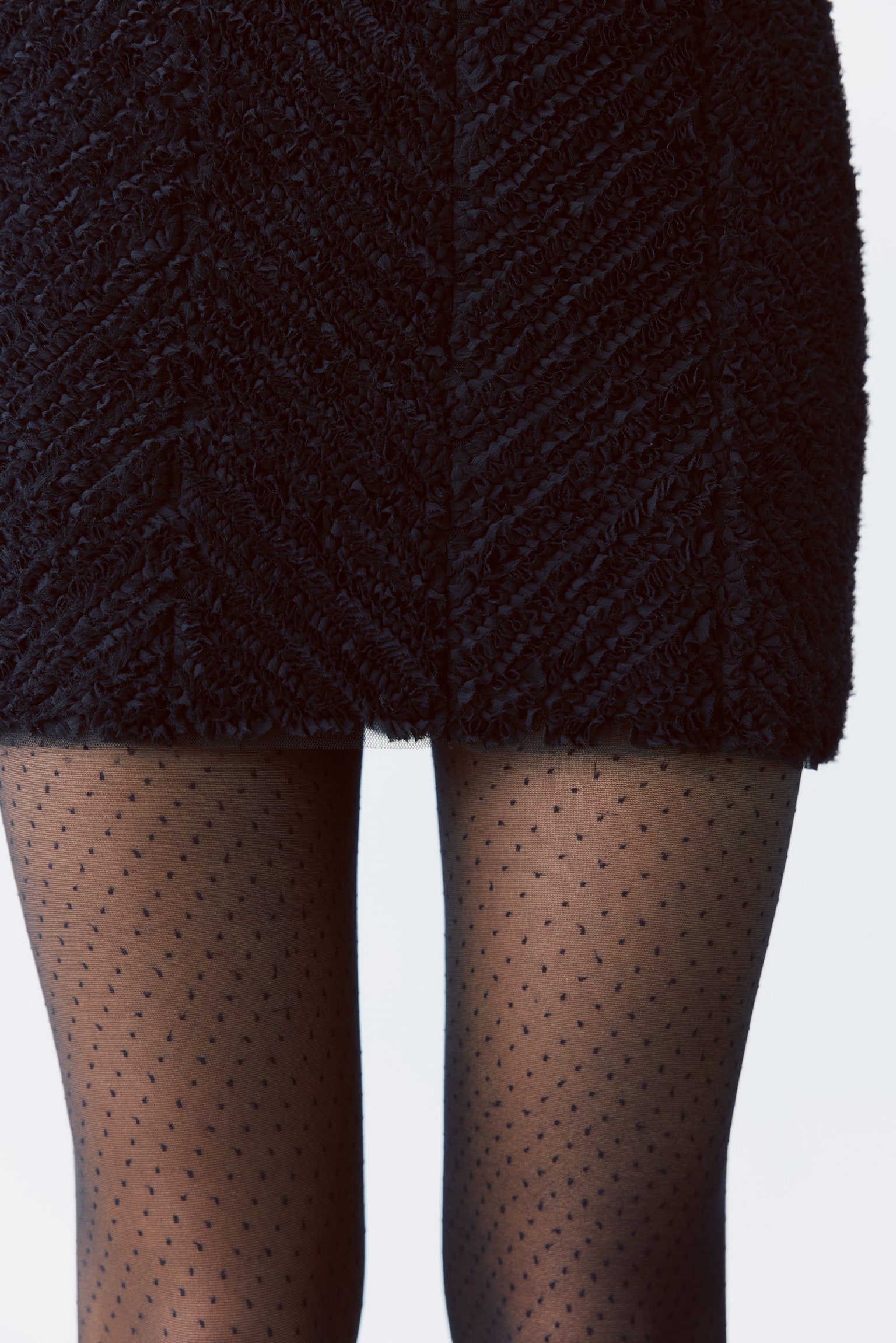 Женские леггинсы H&M Dotted Tights, цвет: Чёрный / В горошек — фото 3