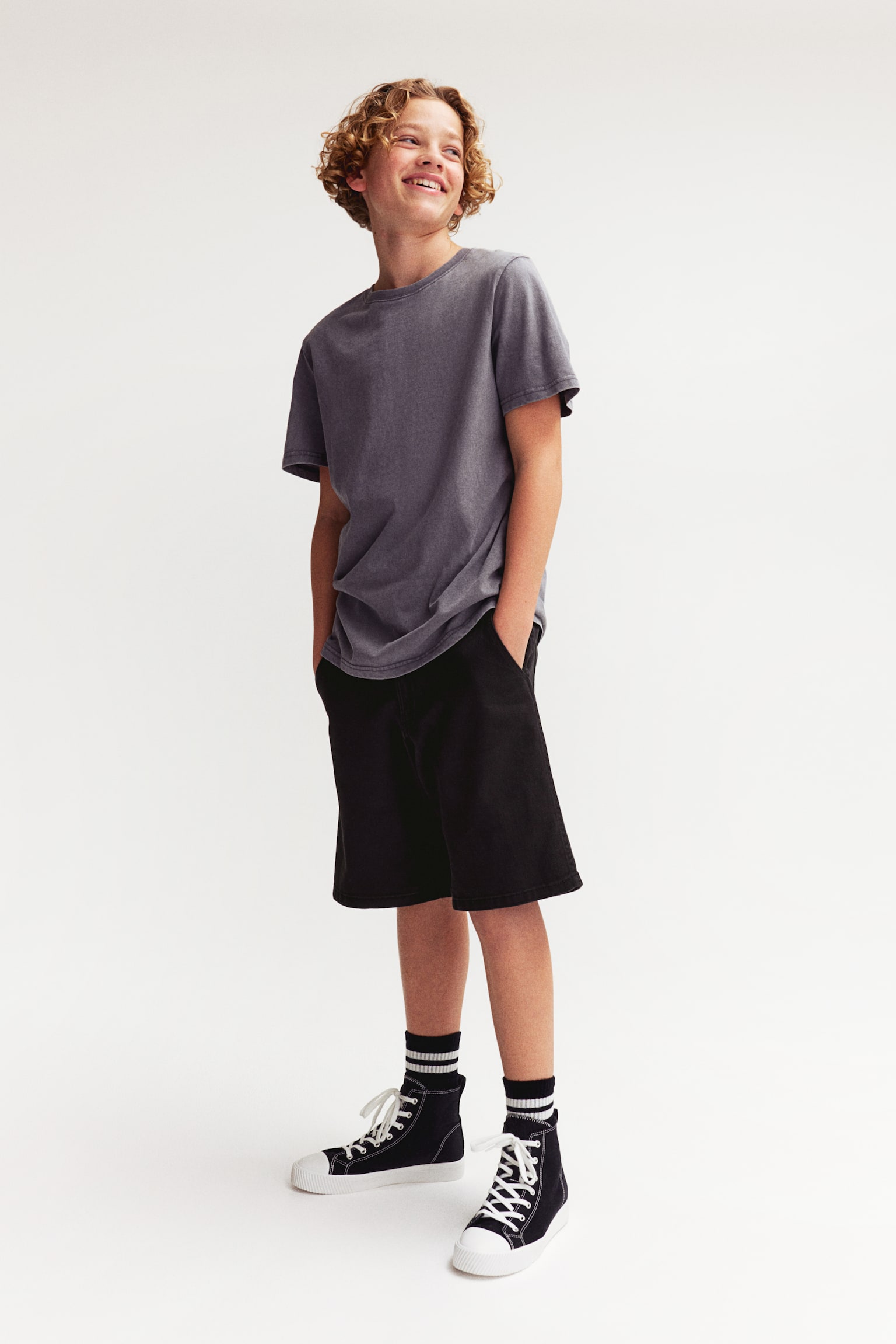 Carpenter shorts - Black/Dark grey - 2