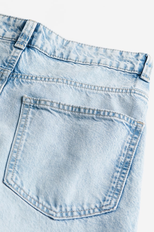 Baggy Regular Jeans - Bleu denim pâle/Noir/Gris clair/Bleu denim clair - 3