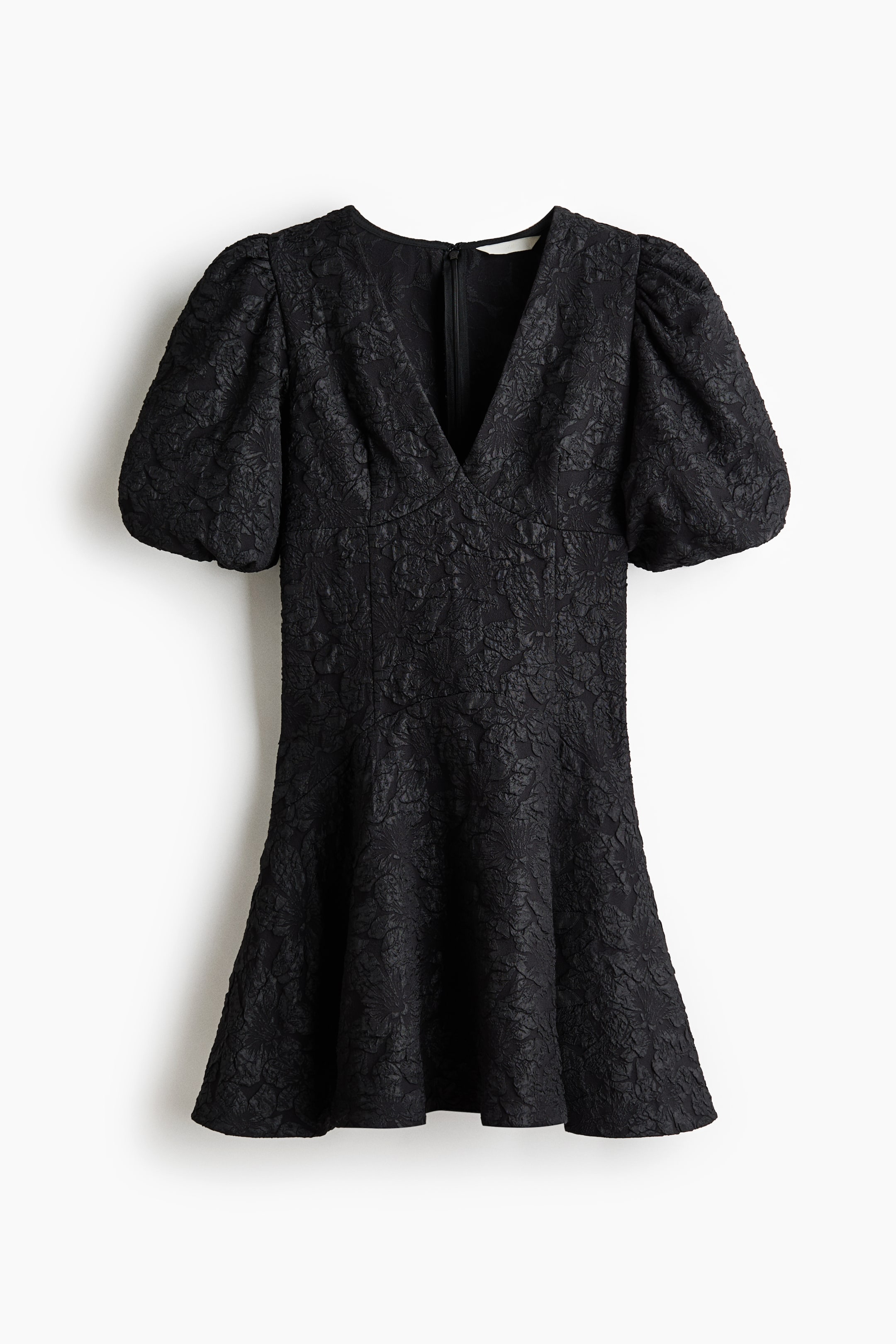 Grotere afbeelding bekijken: Jurk met pofmouwen - Zwart - DAMES | H&M NL 5