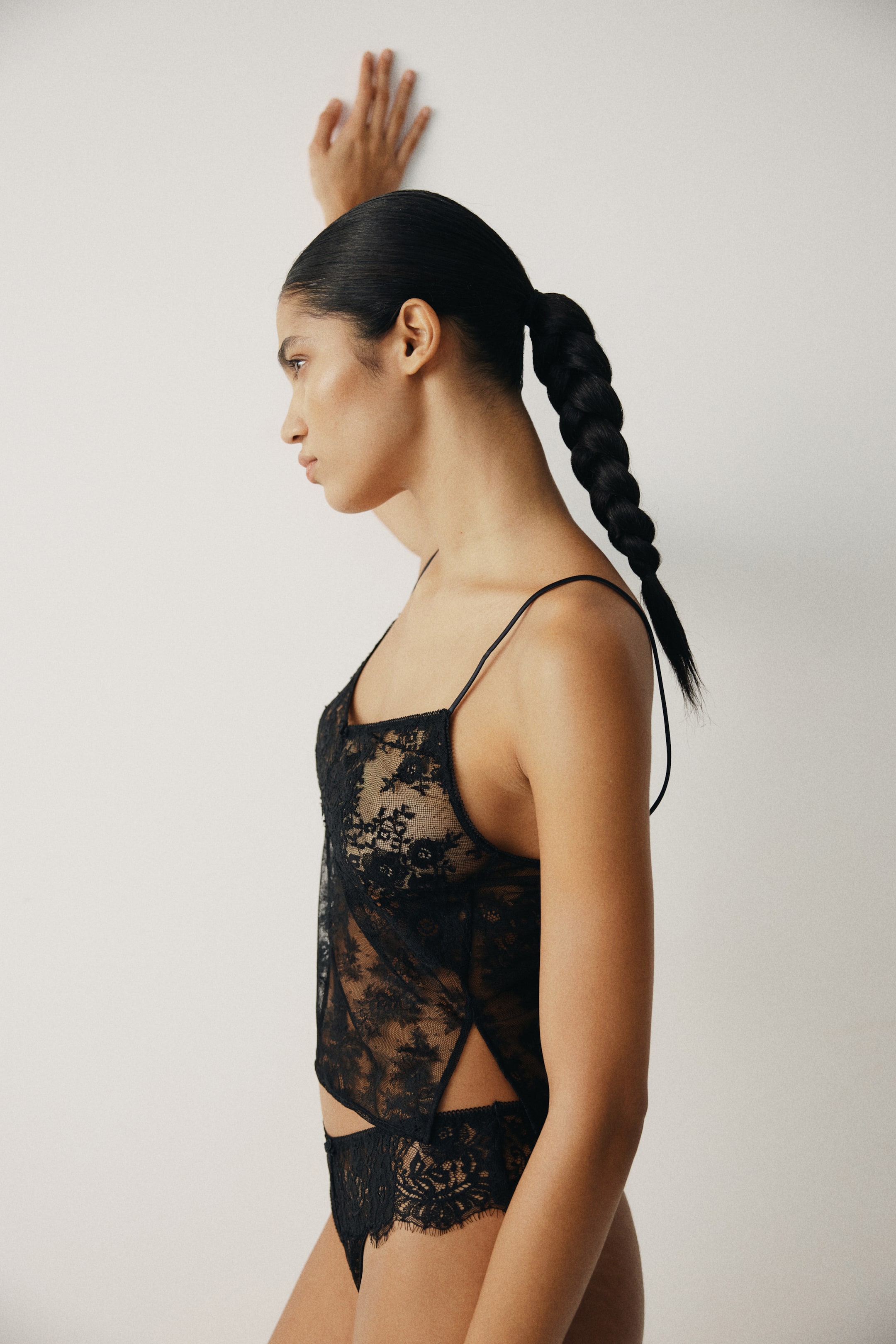 View larger image: Lace strappy top - Black - Ladies | H&M IN 2