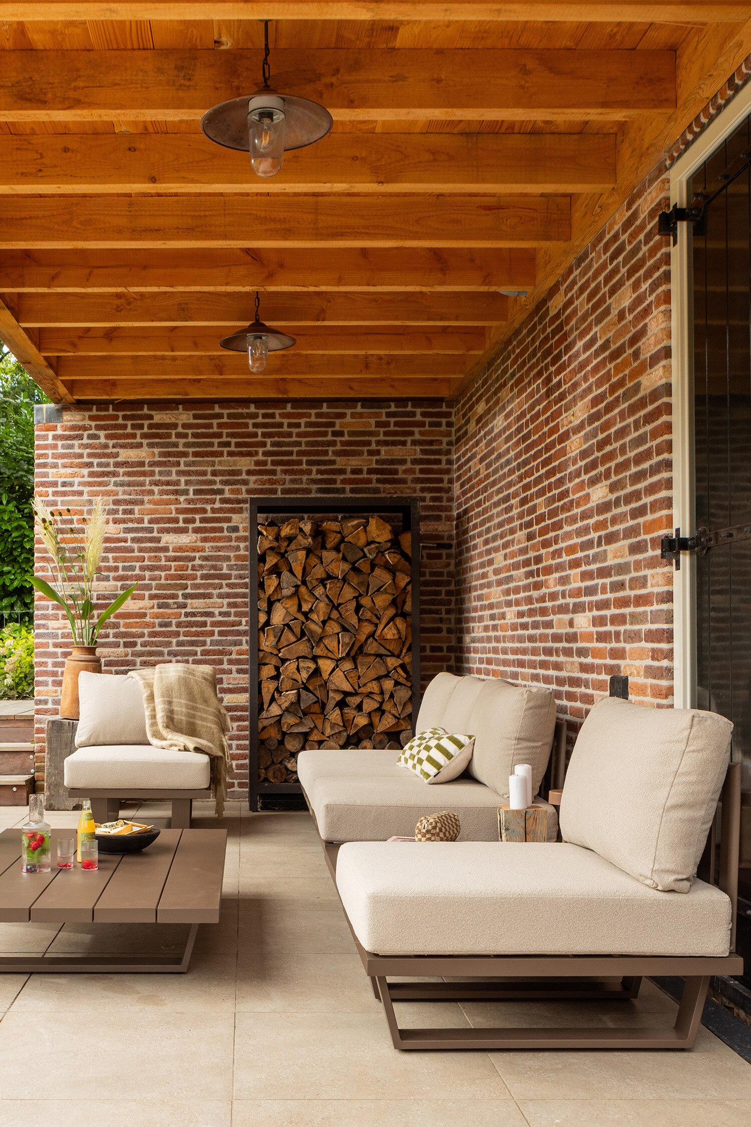 Bear Tuin Loungestoel/ 1-zits Element - Bruin/Beige