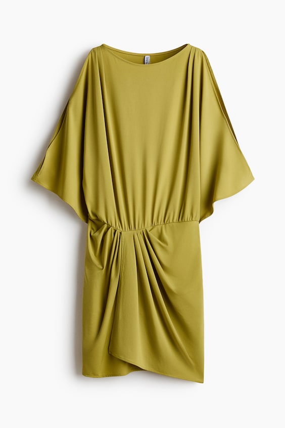 Женские платья H&M Draped Open-Shoulder Dress