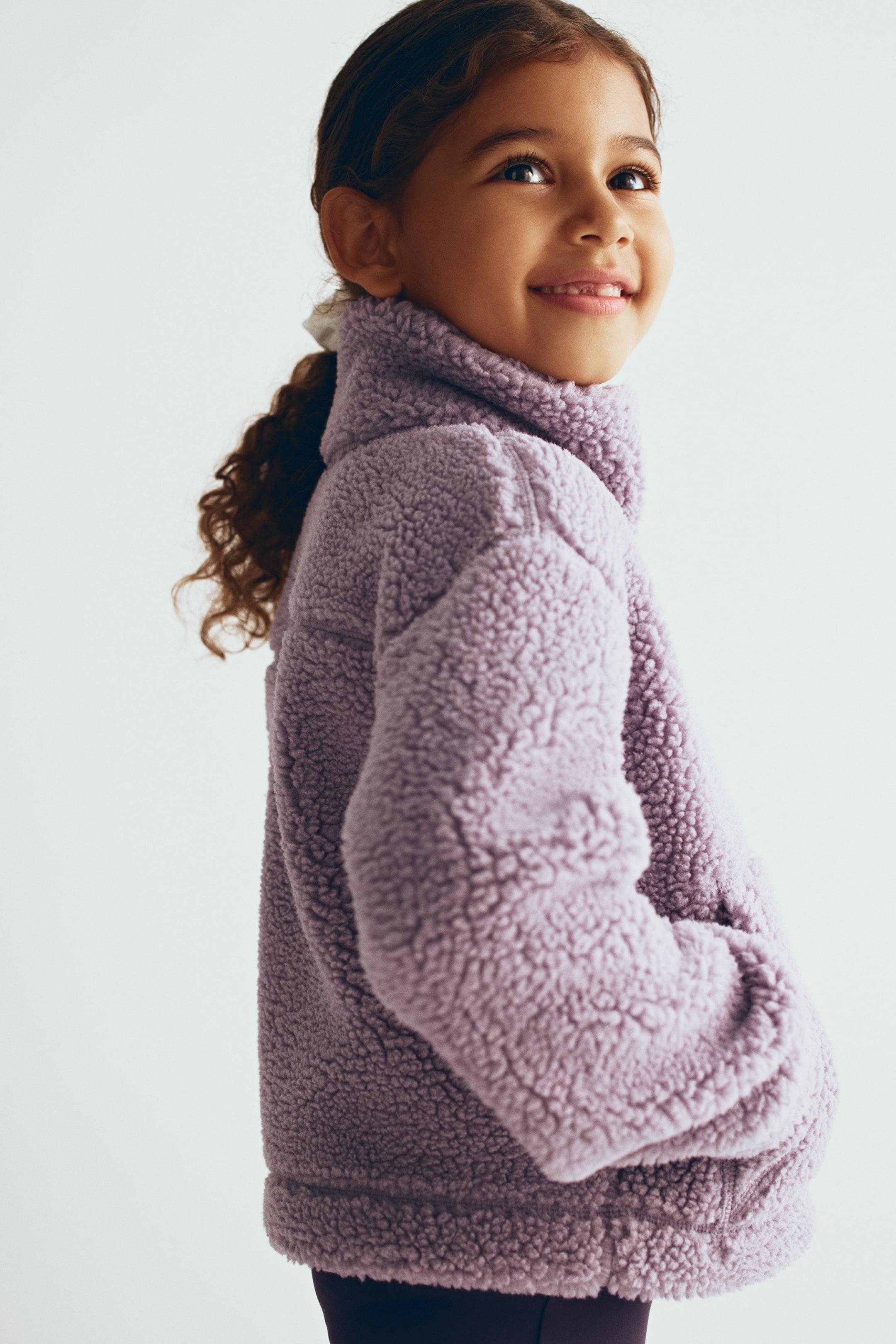 Детские куртки H&M Teddy Fleece Activewear Jacket — фото 4