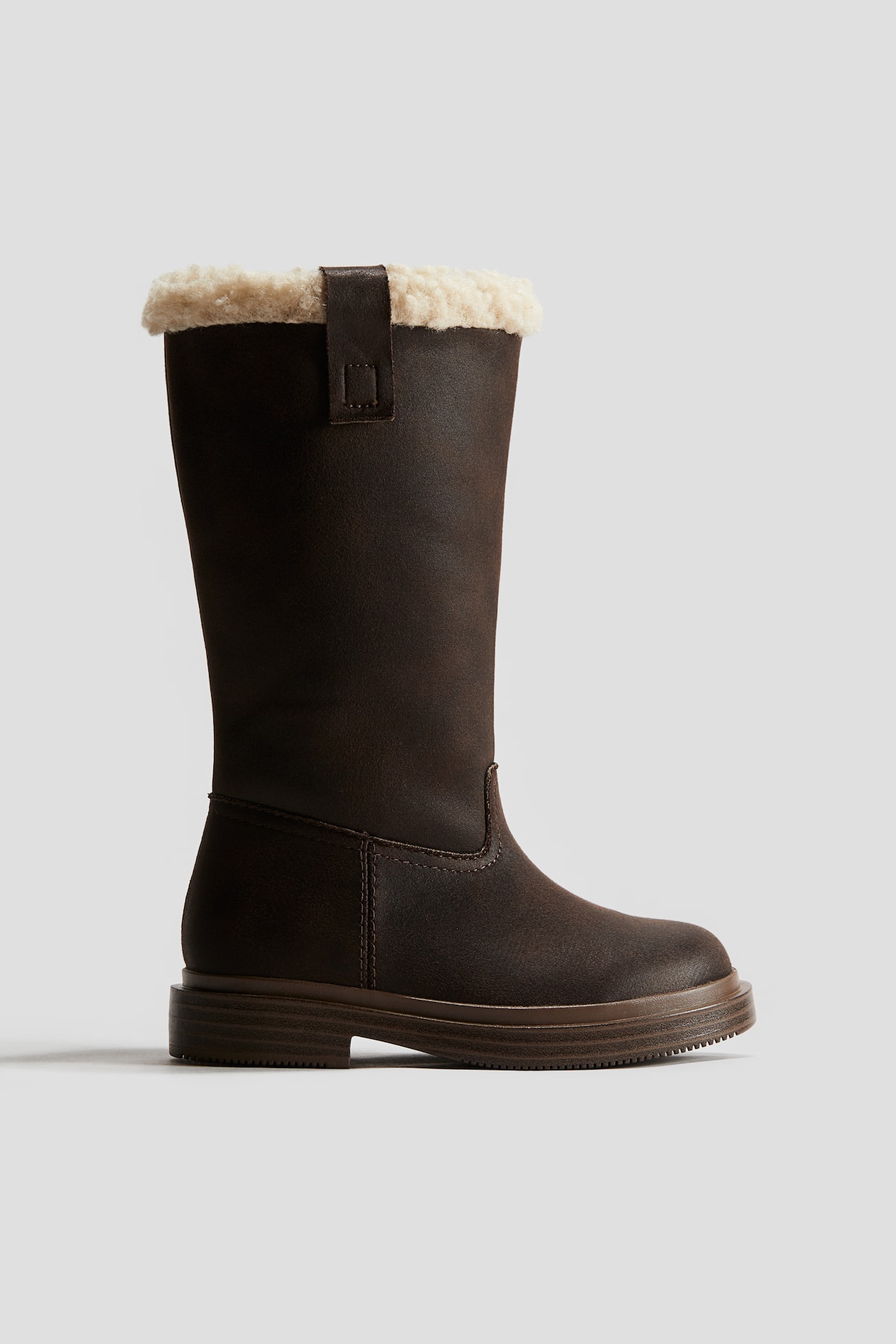 Warmgevoerde hoge boots Donkerbruin KINDEREN H&M NL