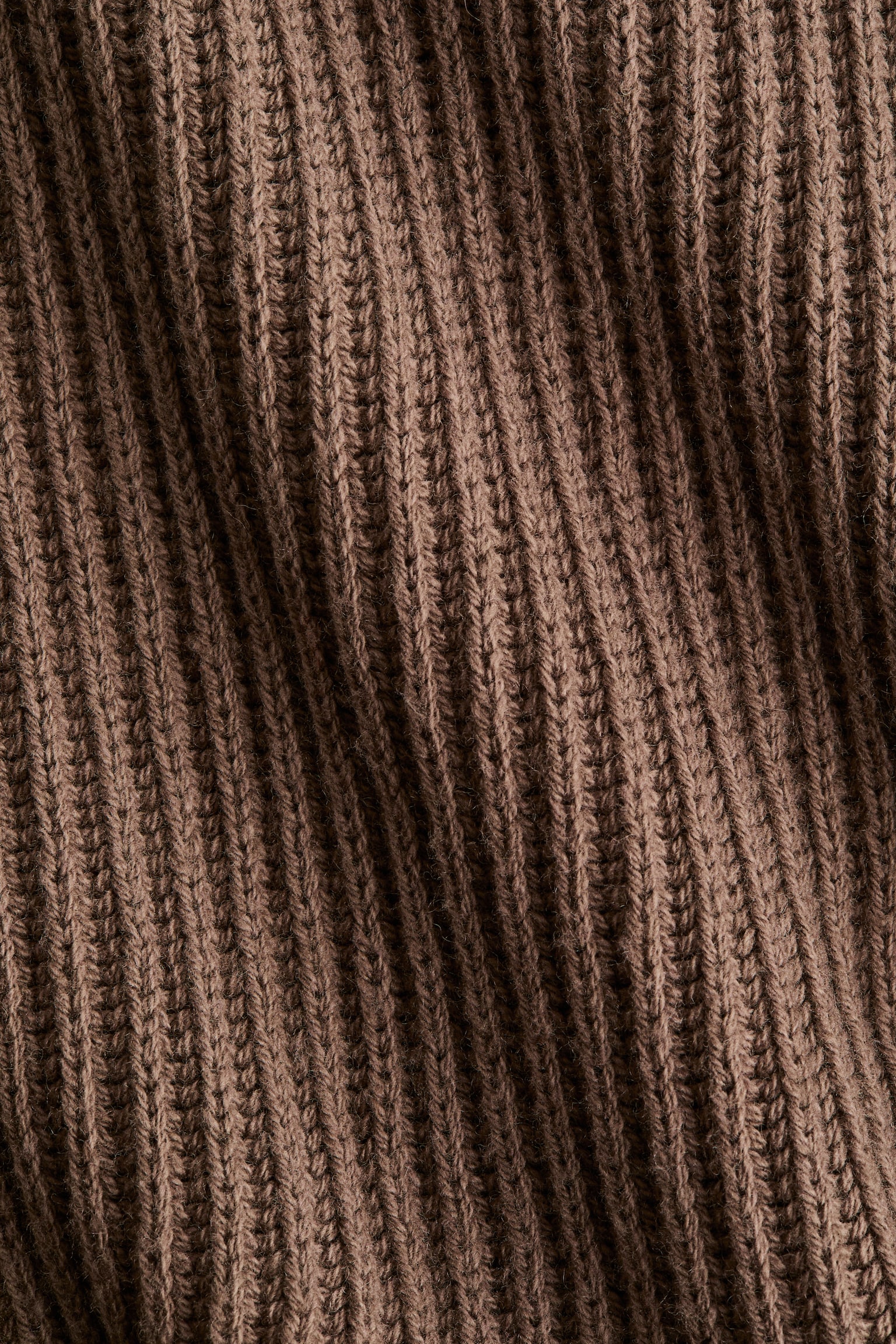 Rib-knit wool-blend jumper - Dark mole/Dark grey - 3