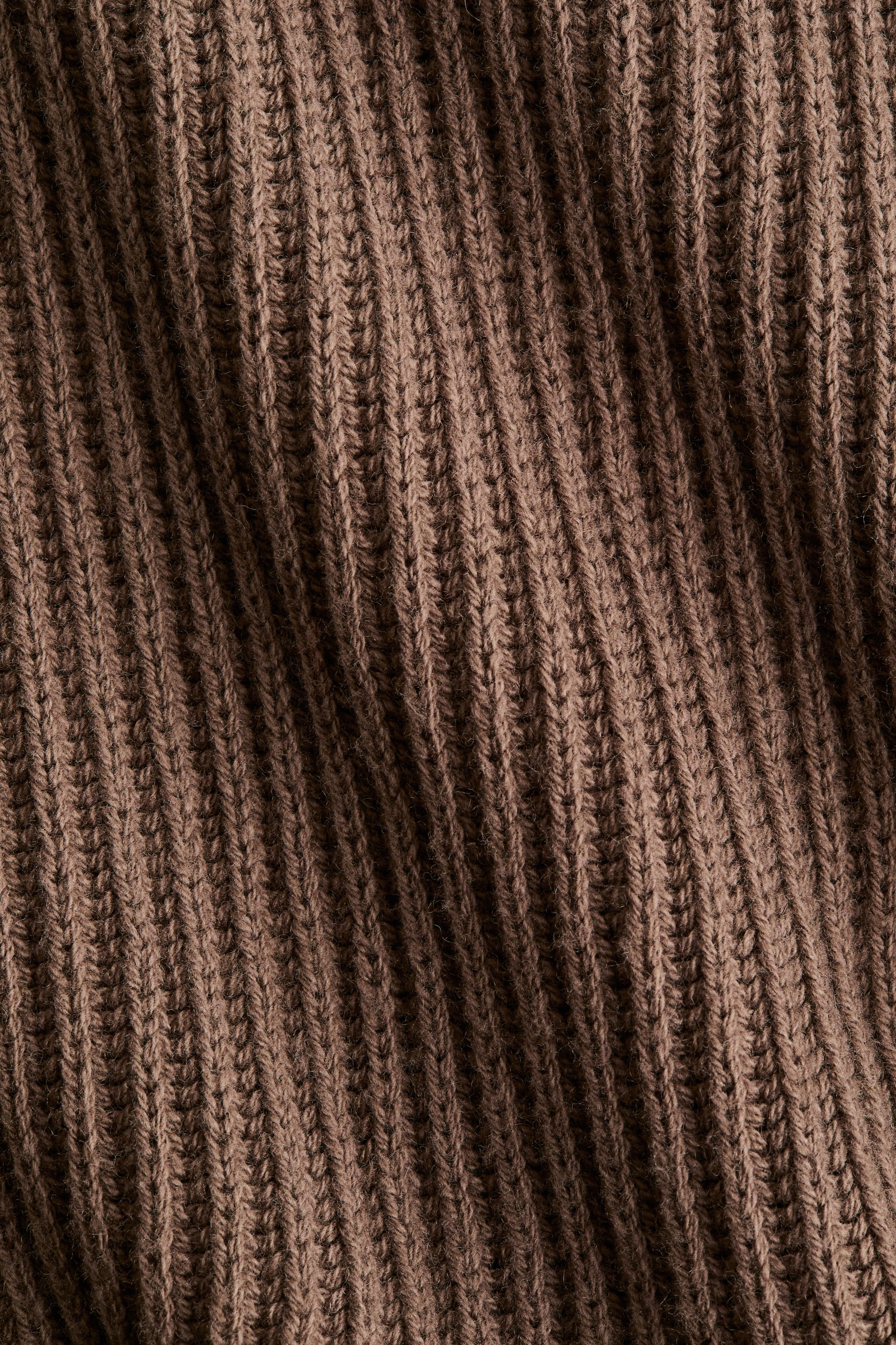 Ampliar la imagen: Suéter en tejido acanalado de mezcla de lana - Gris pardo oscuro - Ladies | H&M MX 2