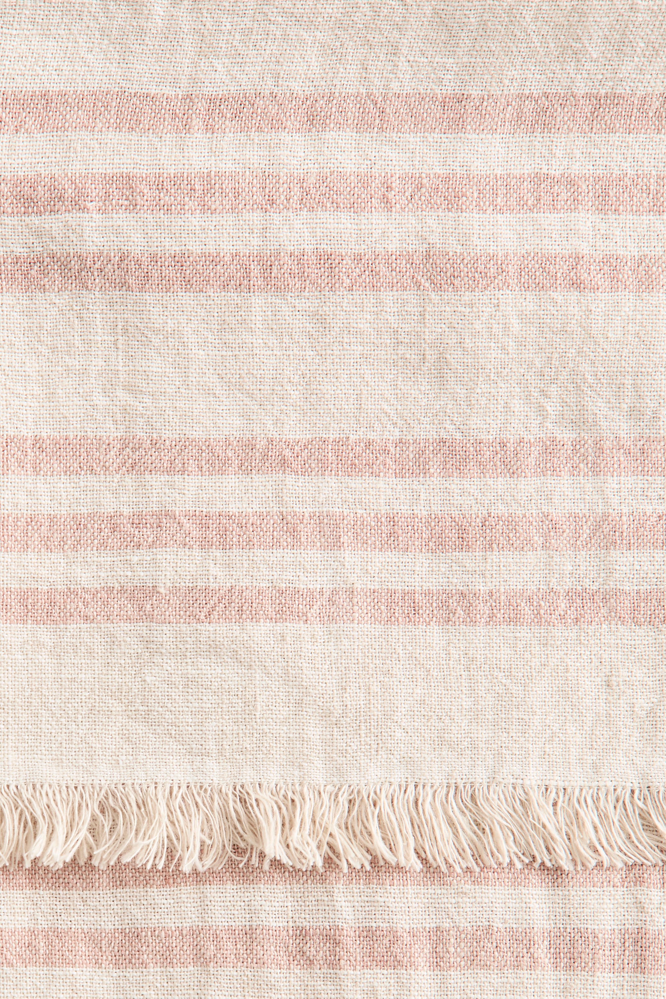 Patterned Linen Throw