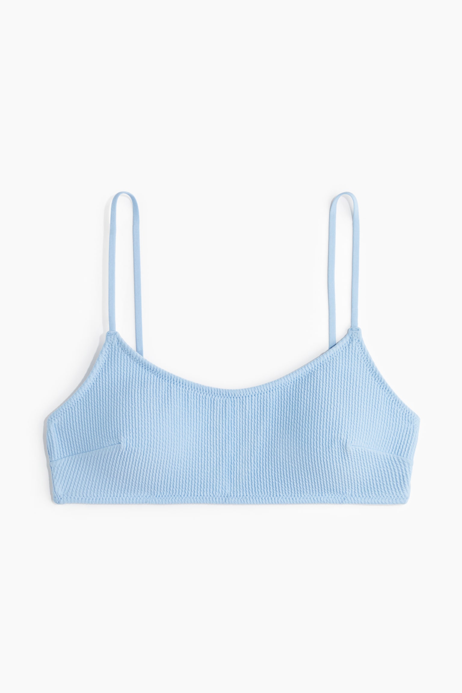 Padded bikini top - Light blue/White/Black - 2