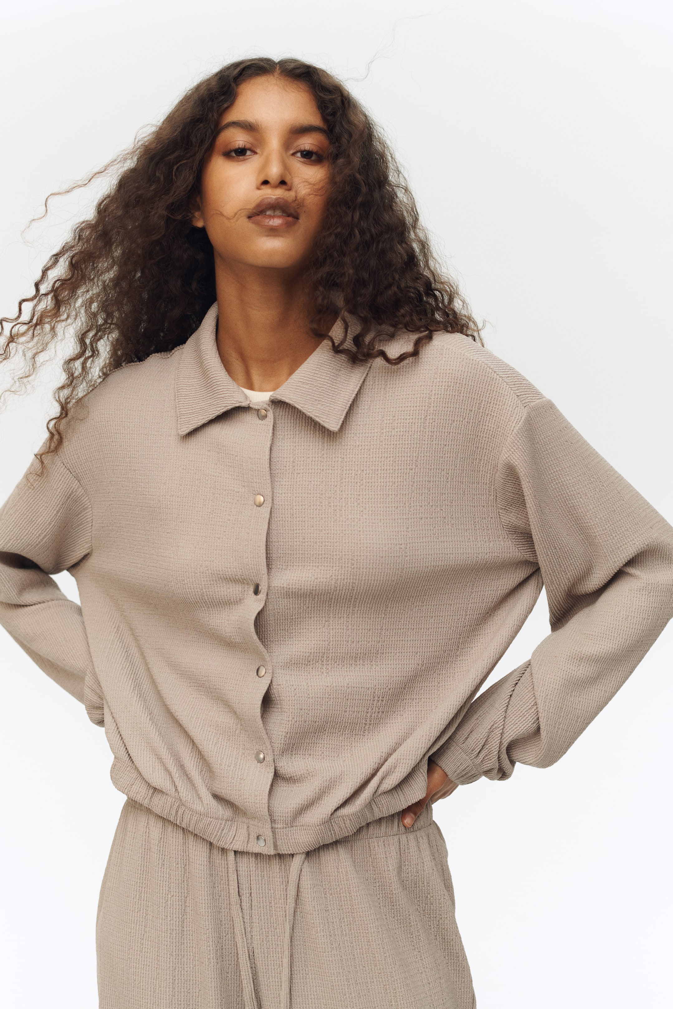 Veste en jersey texturé