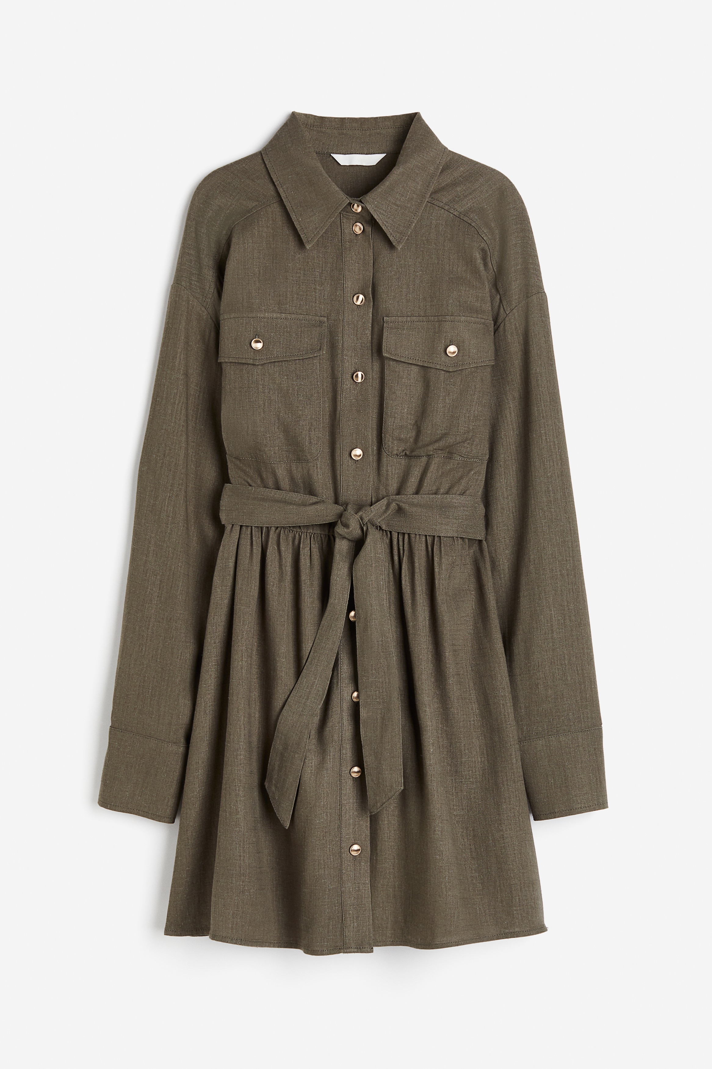 h&m green shirt dress Boden Women's Patti Short Jersey Shirt Dress in Green