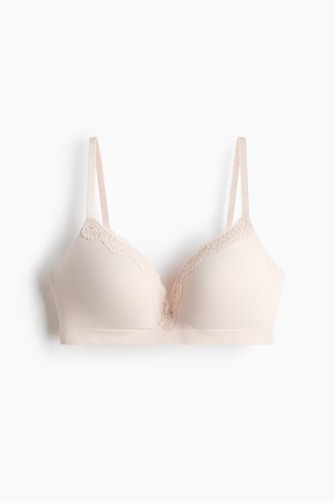 Seamless padded soft-bh - Bleekbeige/Zwart - 1
