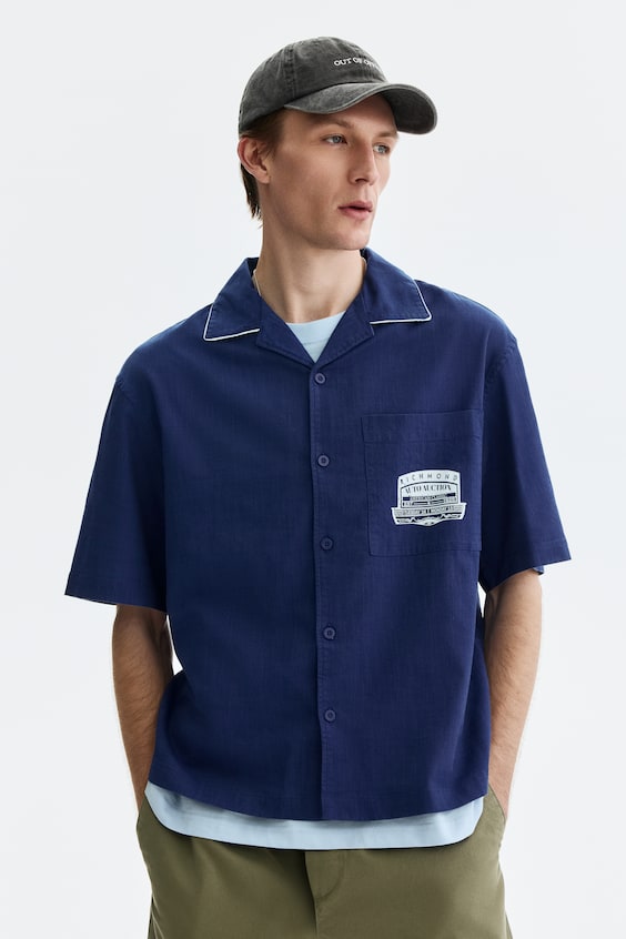 Koszula z nadrukami Relaxed Fit