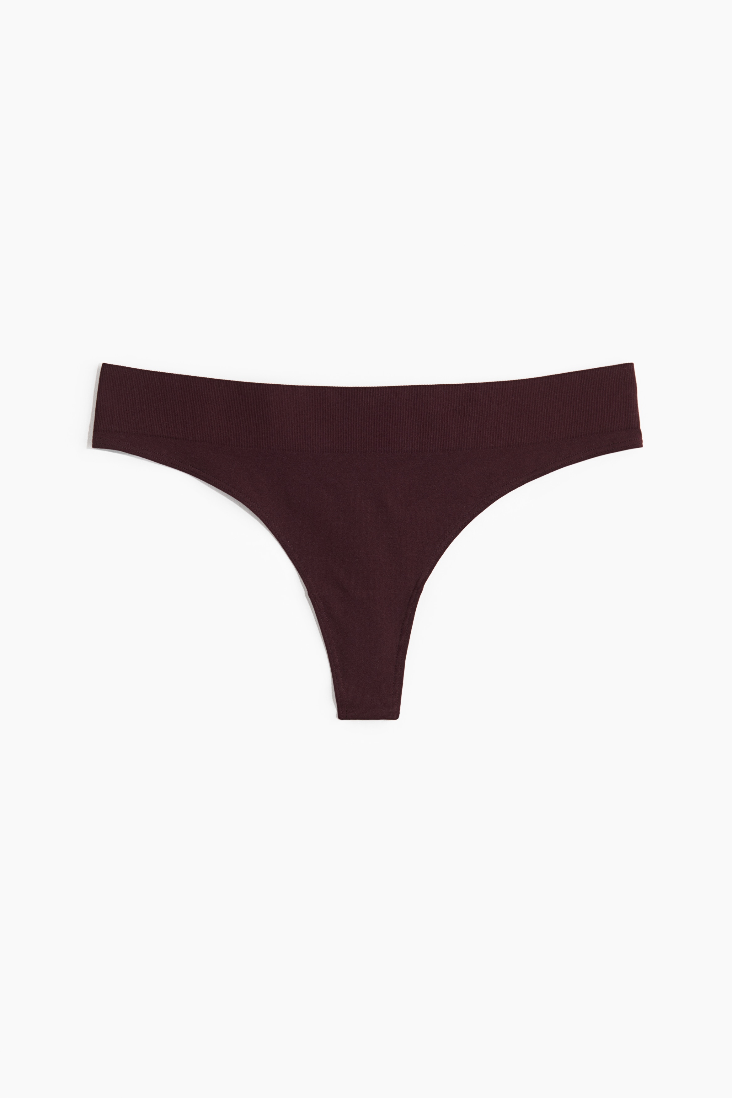 Thong senza cuciture - Bordeaux/Grigio-verde