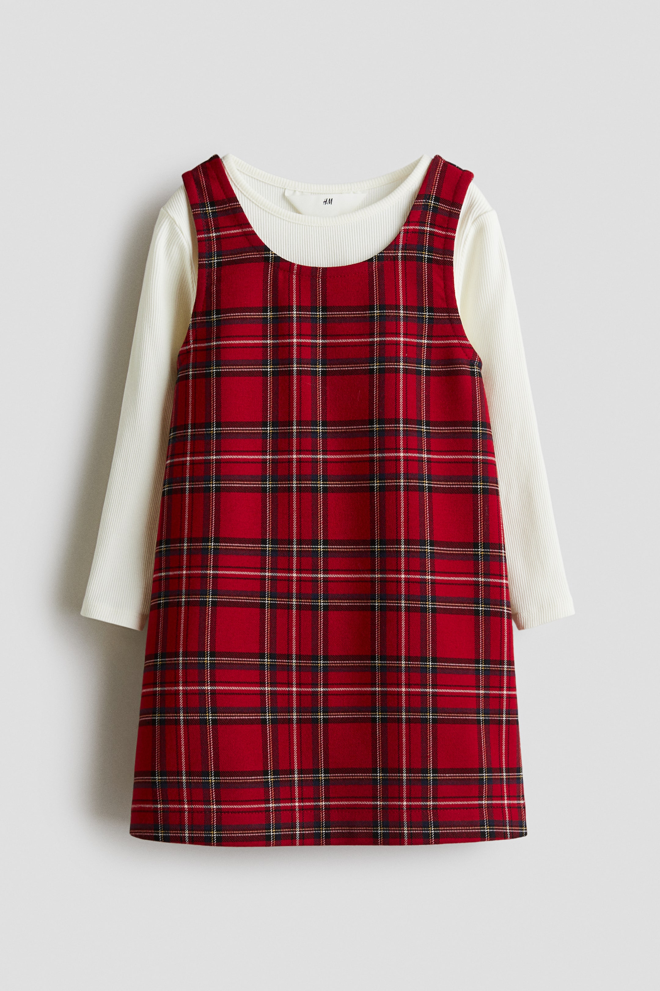 Näytä suurempi kuva: Kaksiosainen setti - Punainen/Ruudullinen - Kids | H&M FI 1