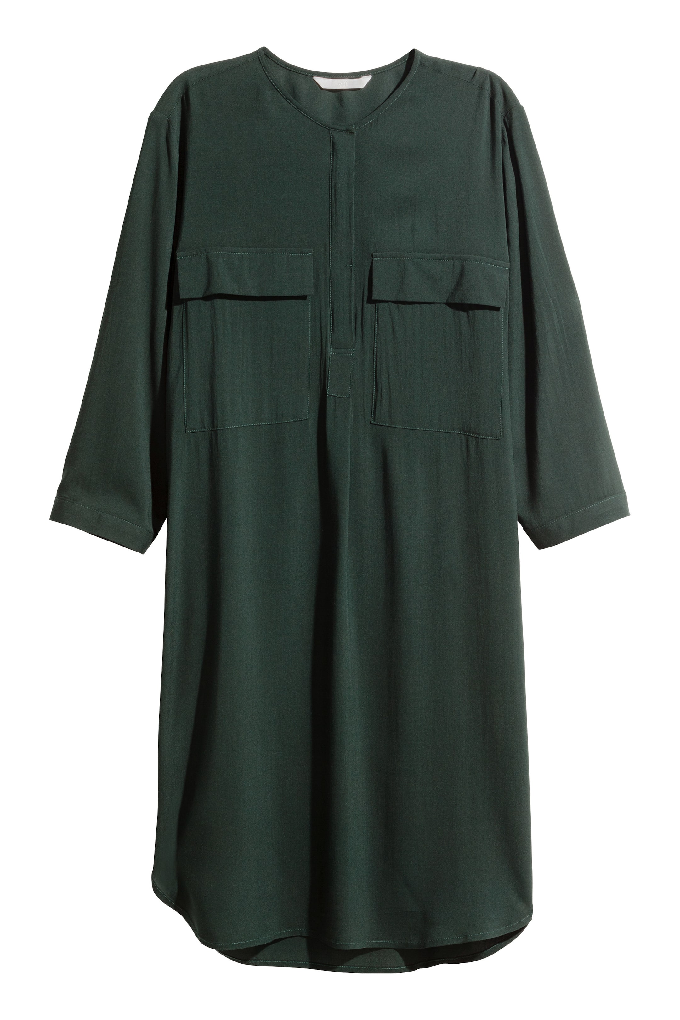 Agrandir l'image: Robe courte - Vert foncé - FEMME | H&M FR 1