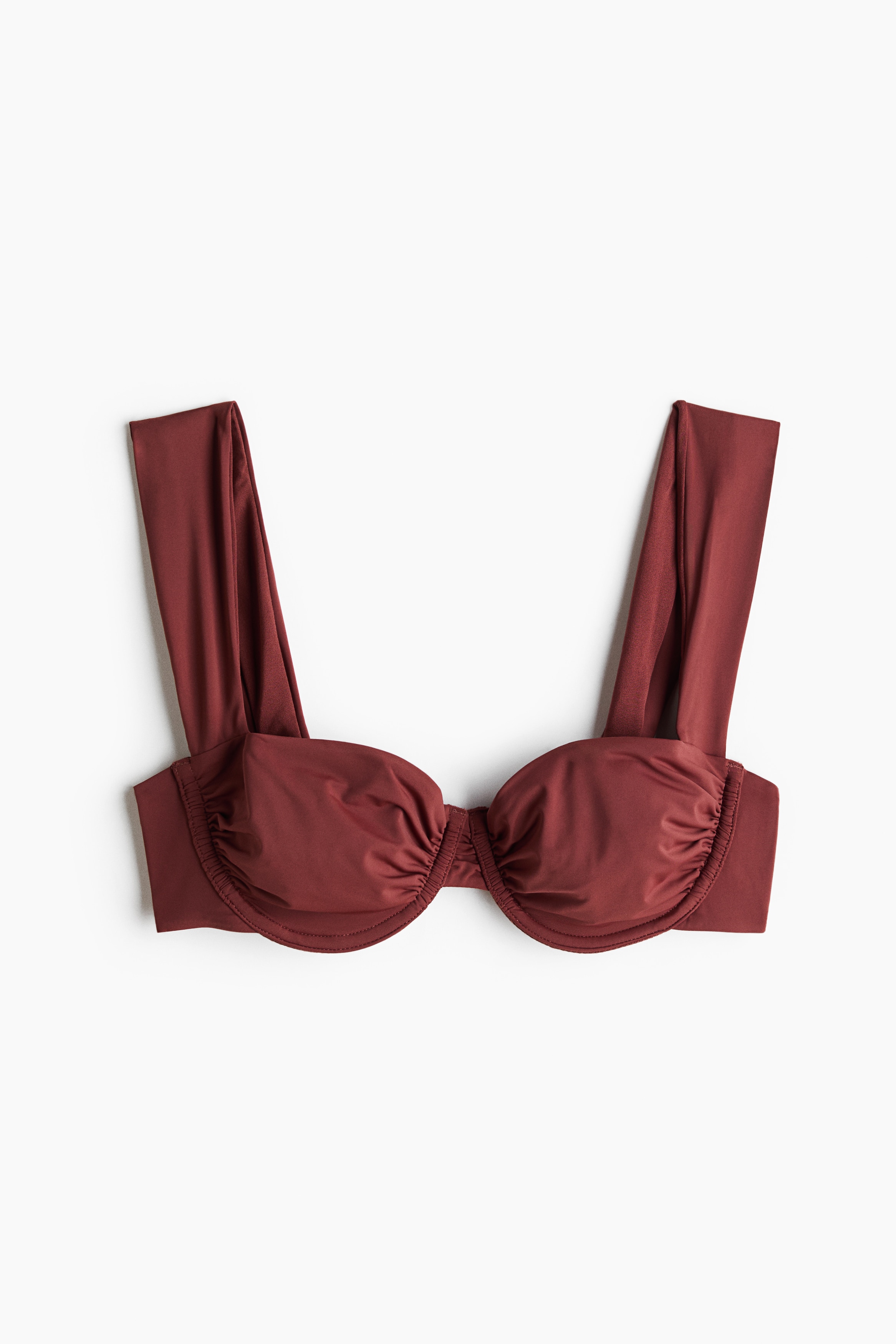 Balconette Bikini Top - Rust red