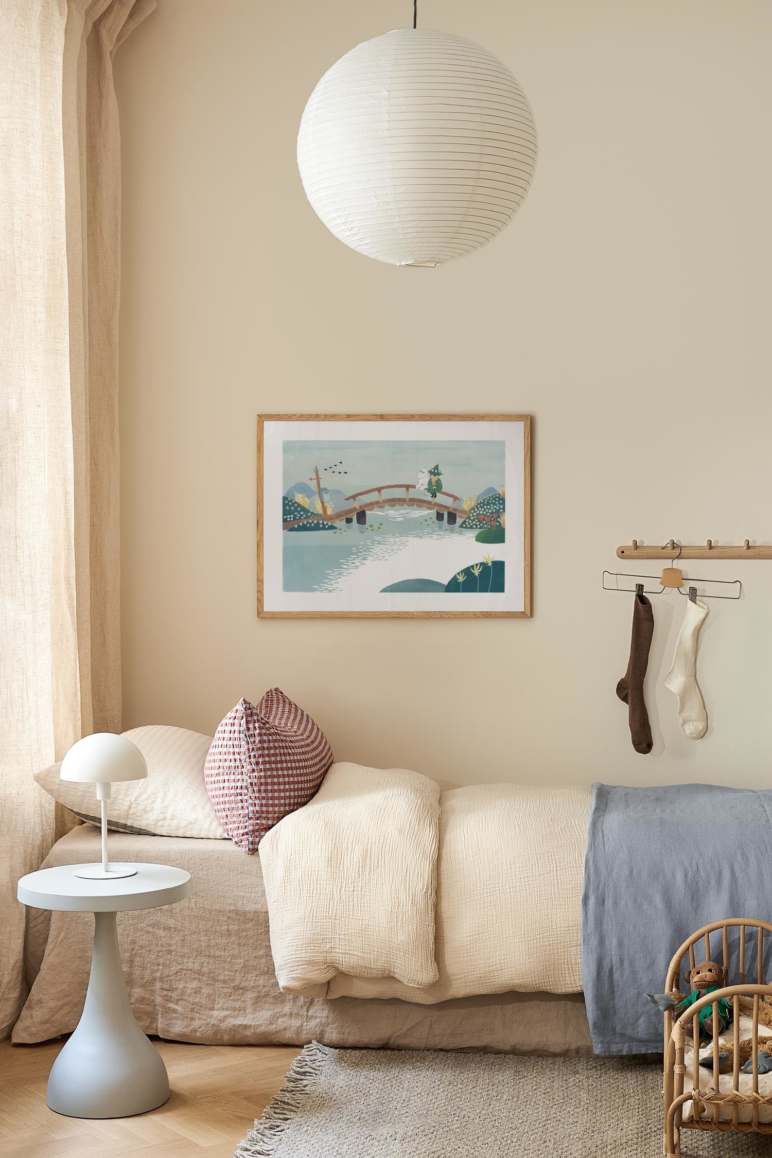 Moomin And Snufkin Poster - Grau