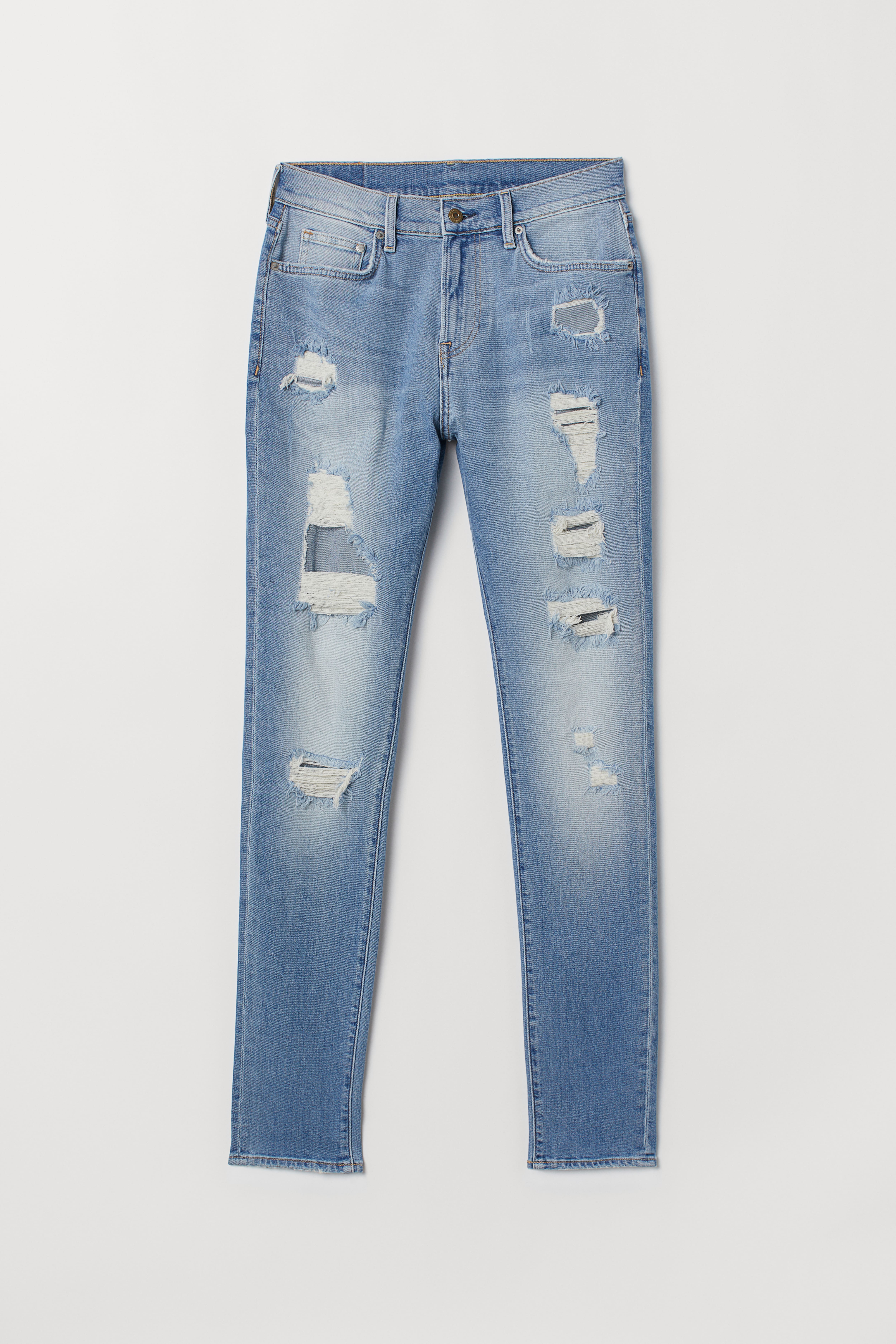 H&m white ripped jeans hotsell