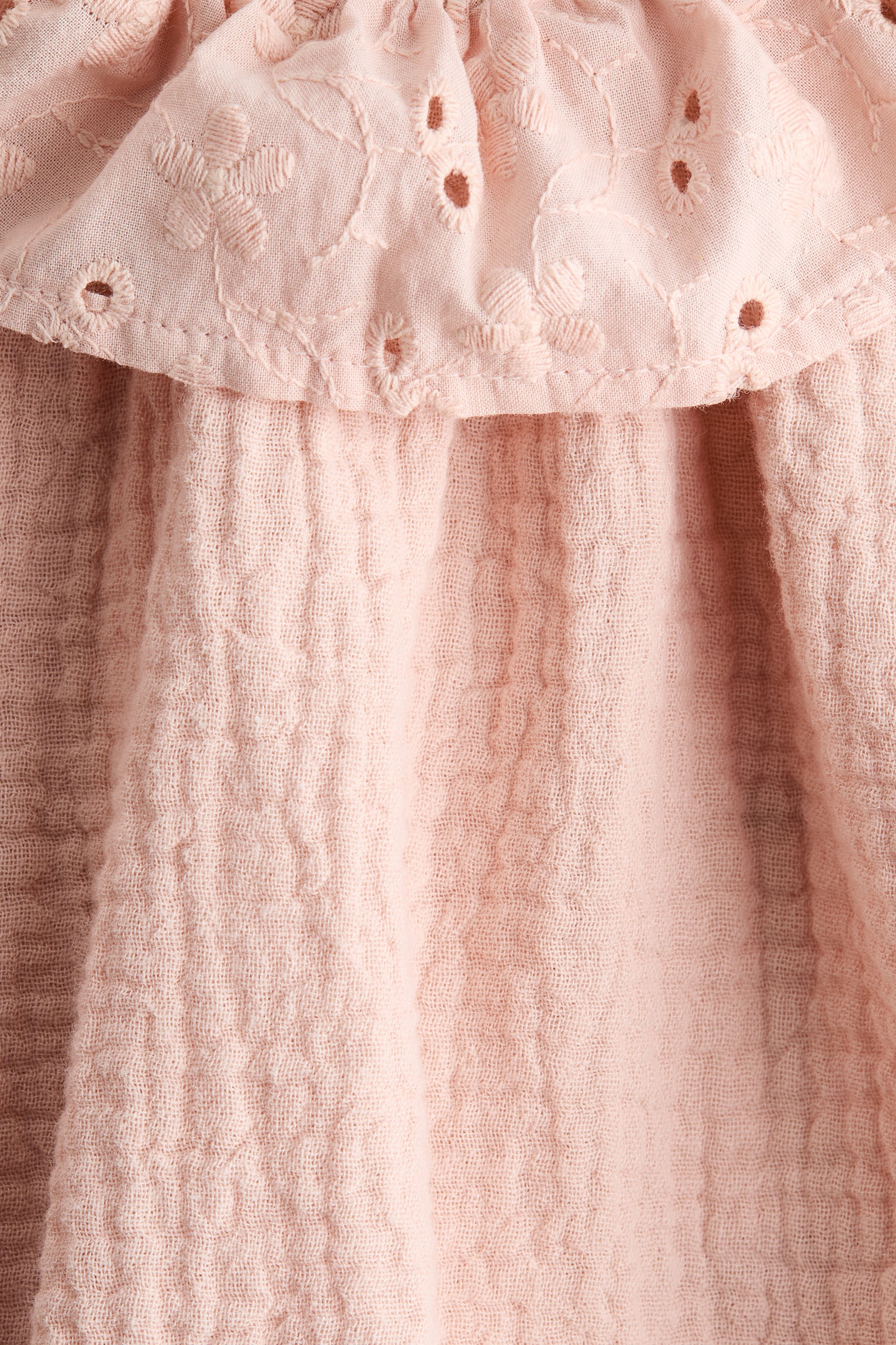 Romper i bomull - Persikorosa/Ljuslila/Blommig - 2