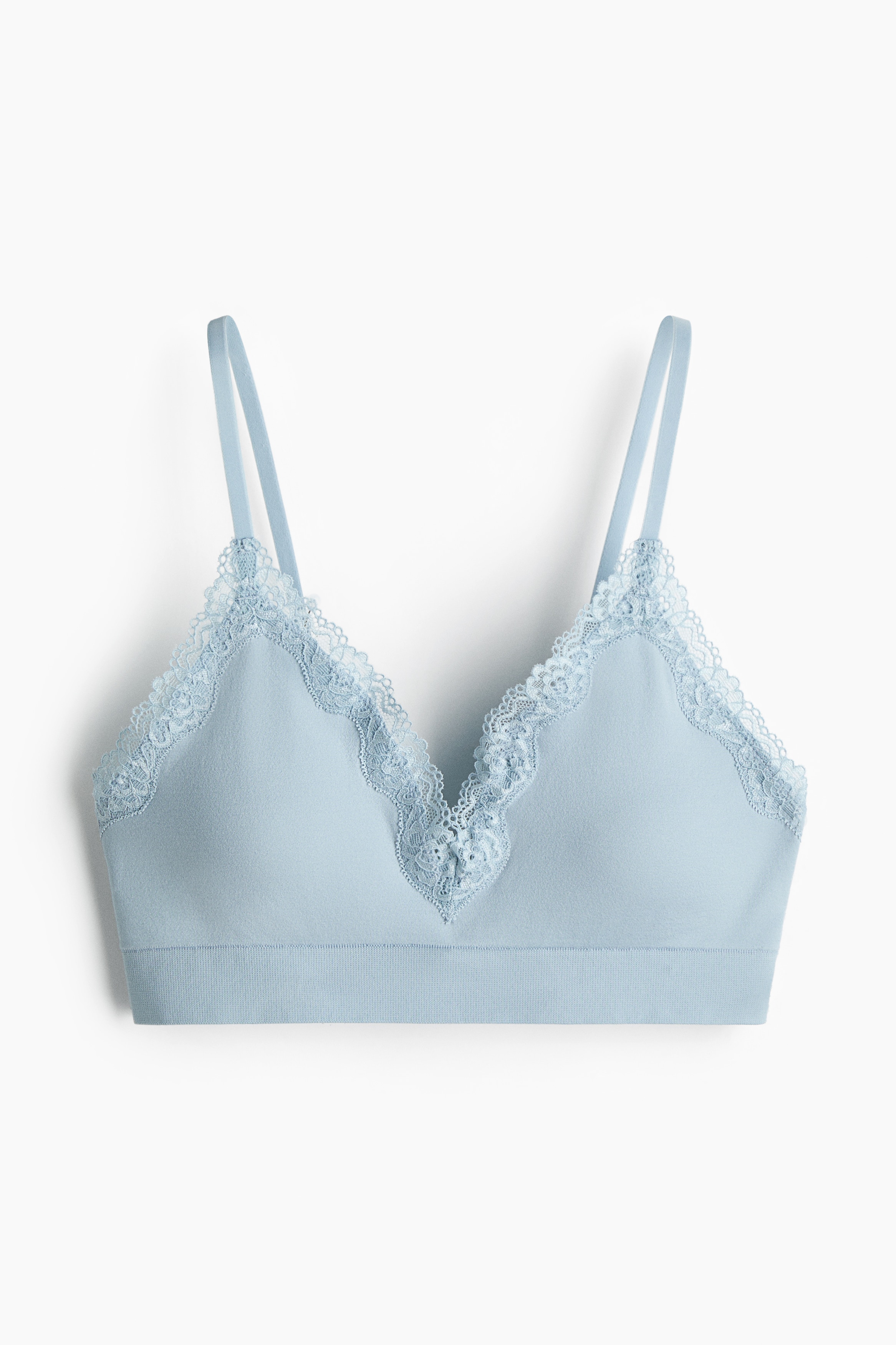 Seamless Padded soft bra - Light blue/Light pink/Black/Pale beige/Burgundy