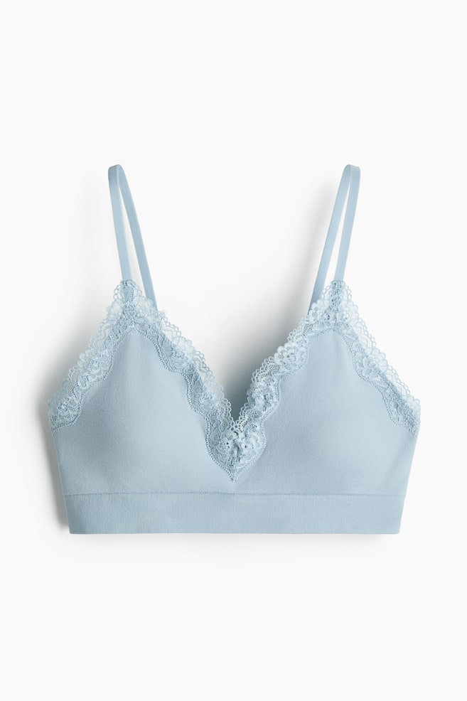 Seamless Padded soft bra - Light blue/Black/White/Light pink/Dark brown/Pale beige/Navy blue - 1